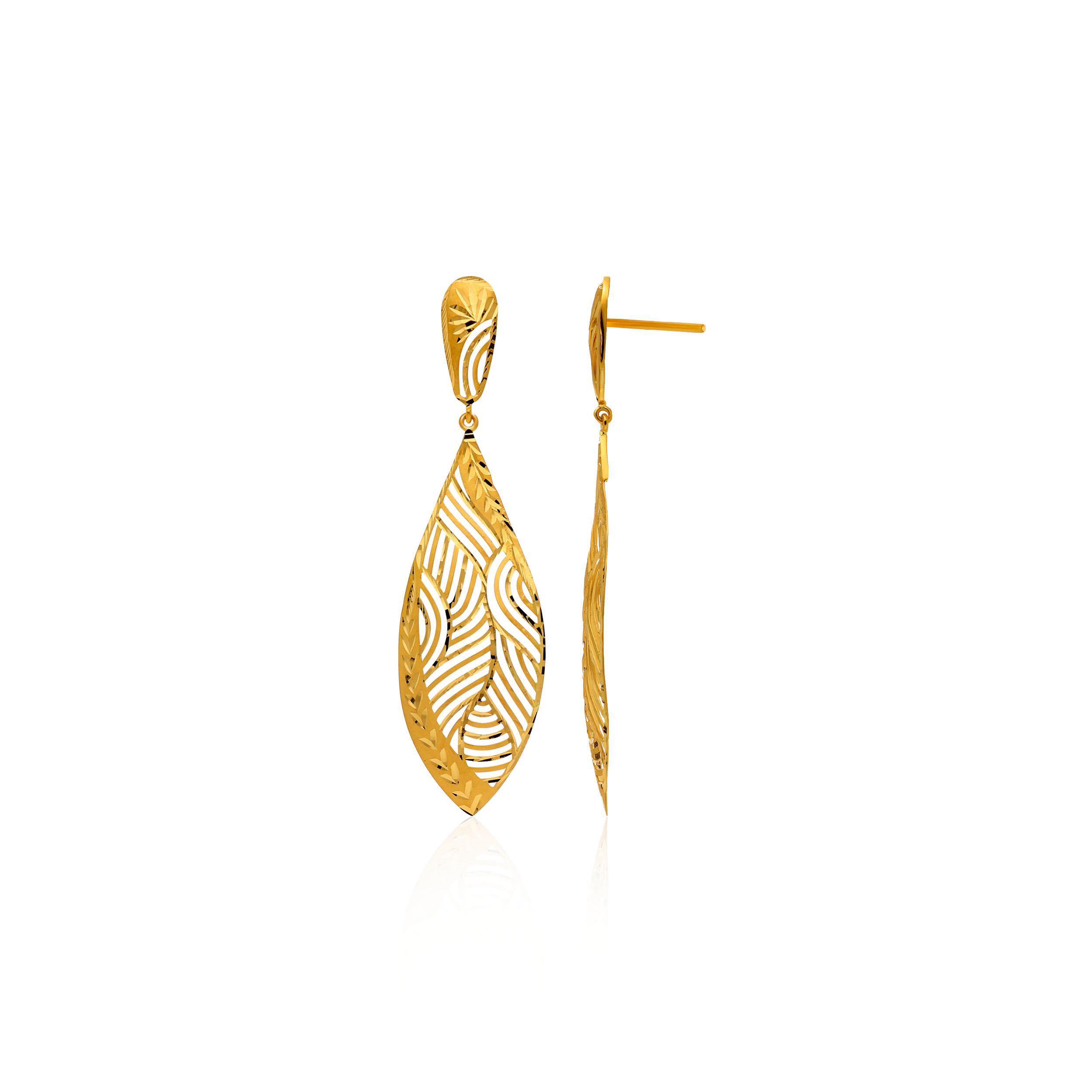 Lady Perfectionist Gold Earrings - Senco Gold and Diamonds