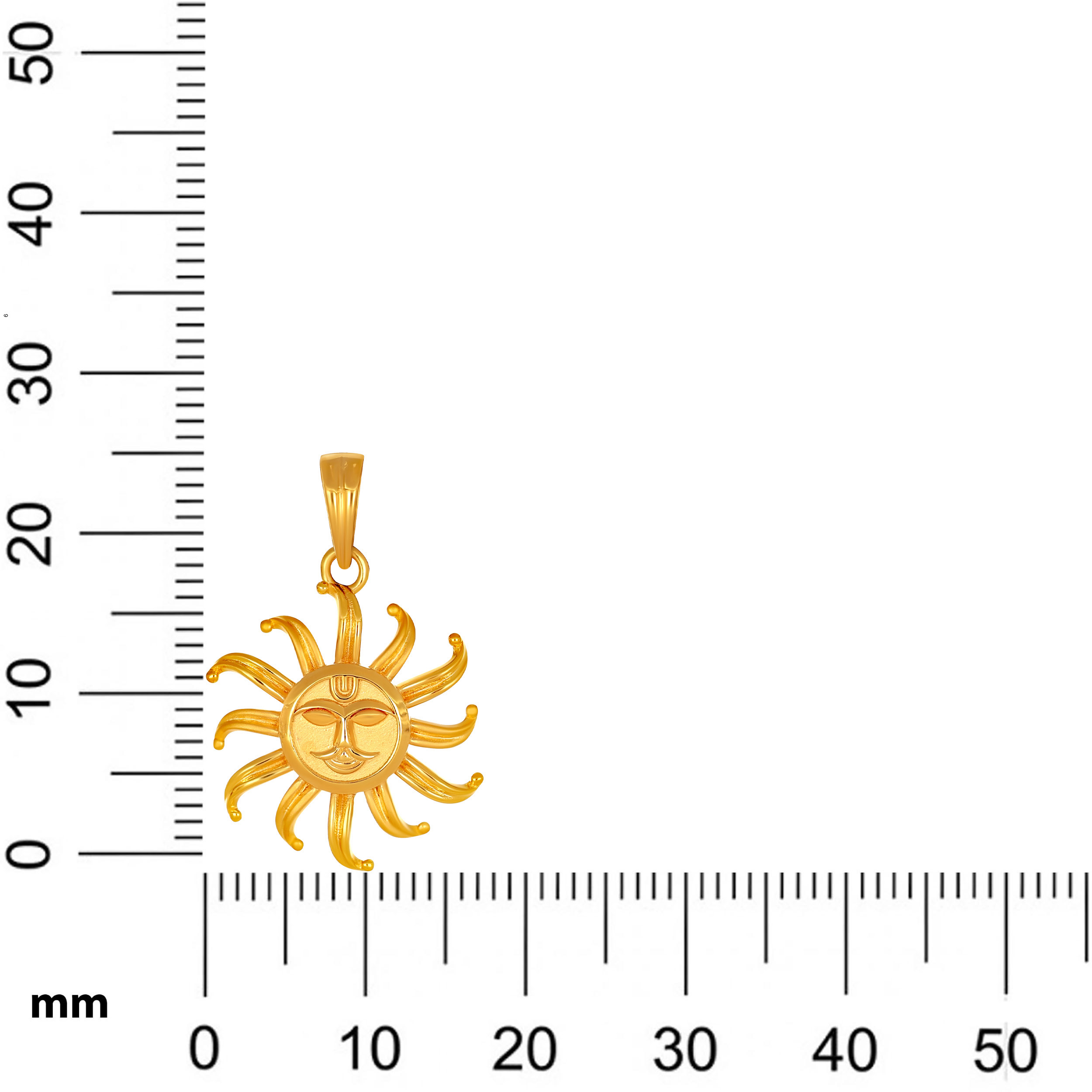 "Radiant Sunburst Gold Pendant  - Senco Gold and Diamonds