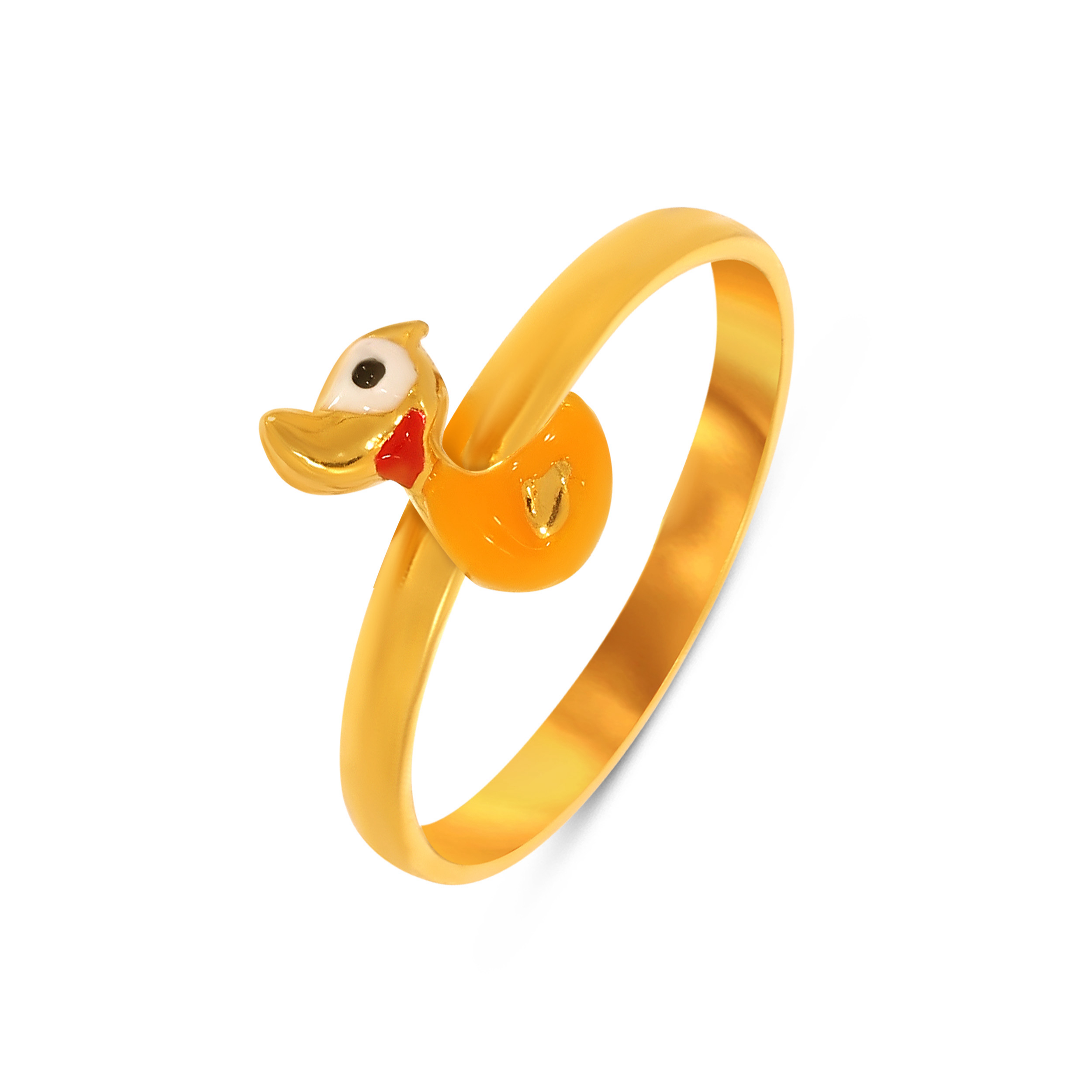 Cheerful Duck Kid's Gold Ring - Senco Gold and Diamonds
