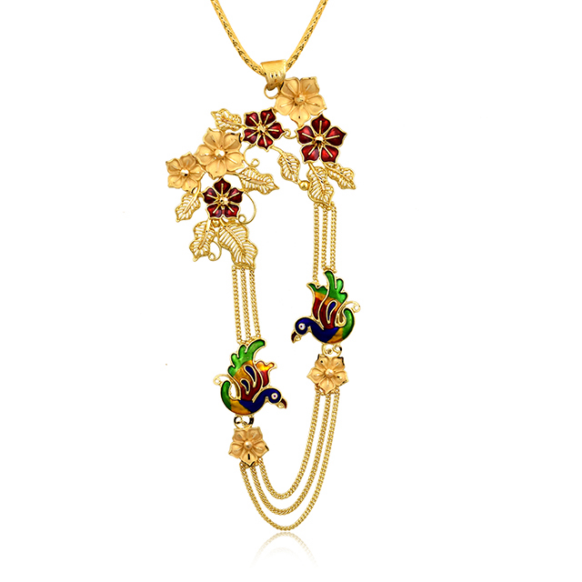 Majestic Fall Gold Pendant - Senco Gold and Diamonds
