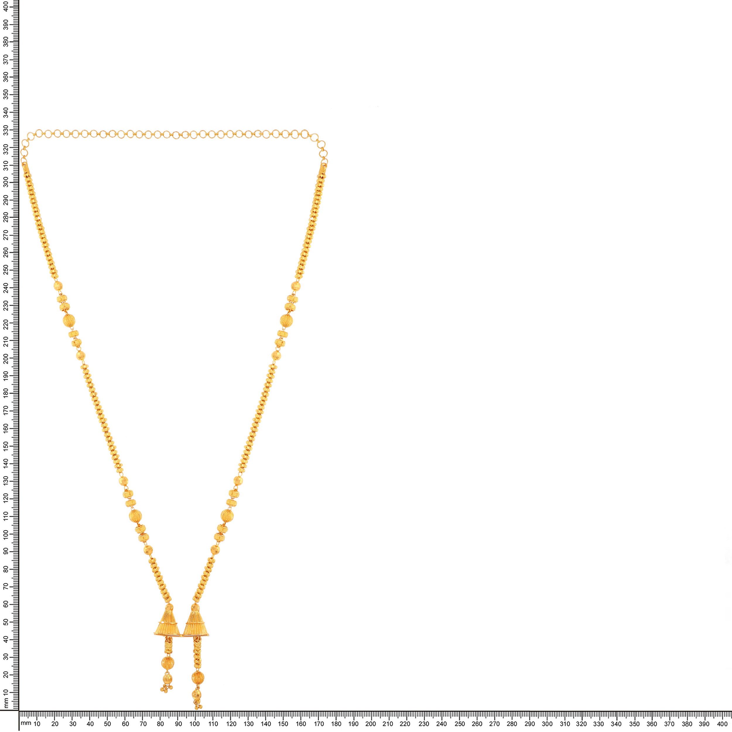 Dual Bells Gold Chain - Senco Gold and Diamonds