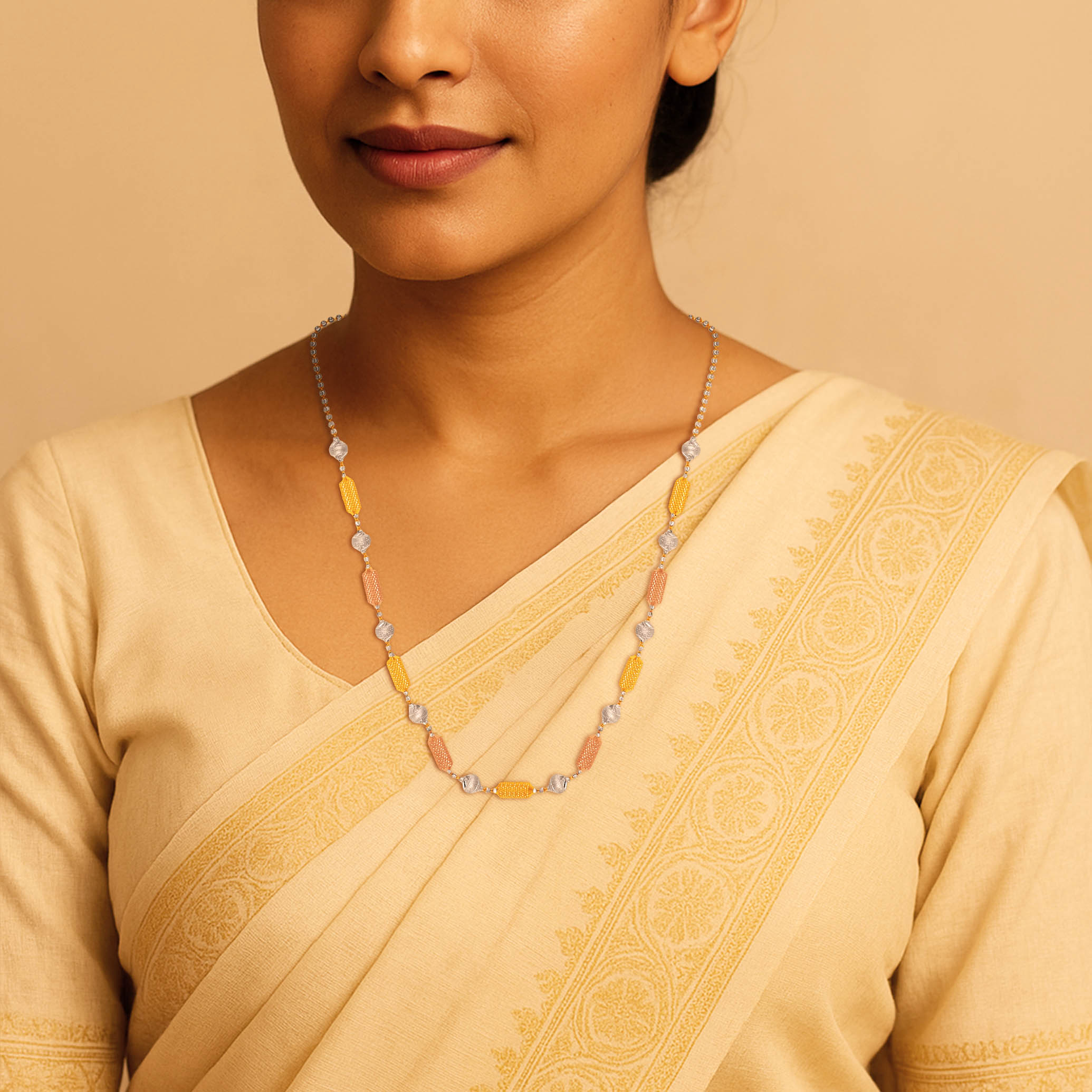 Trio Gleam Gold Chain - Senco Gold and Diamonds