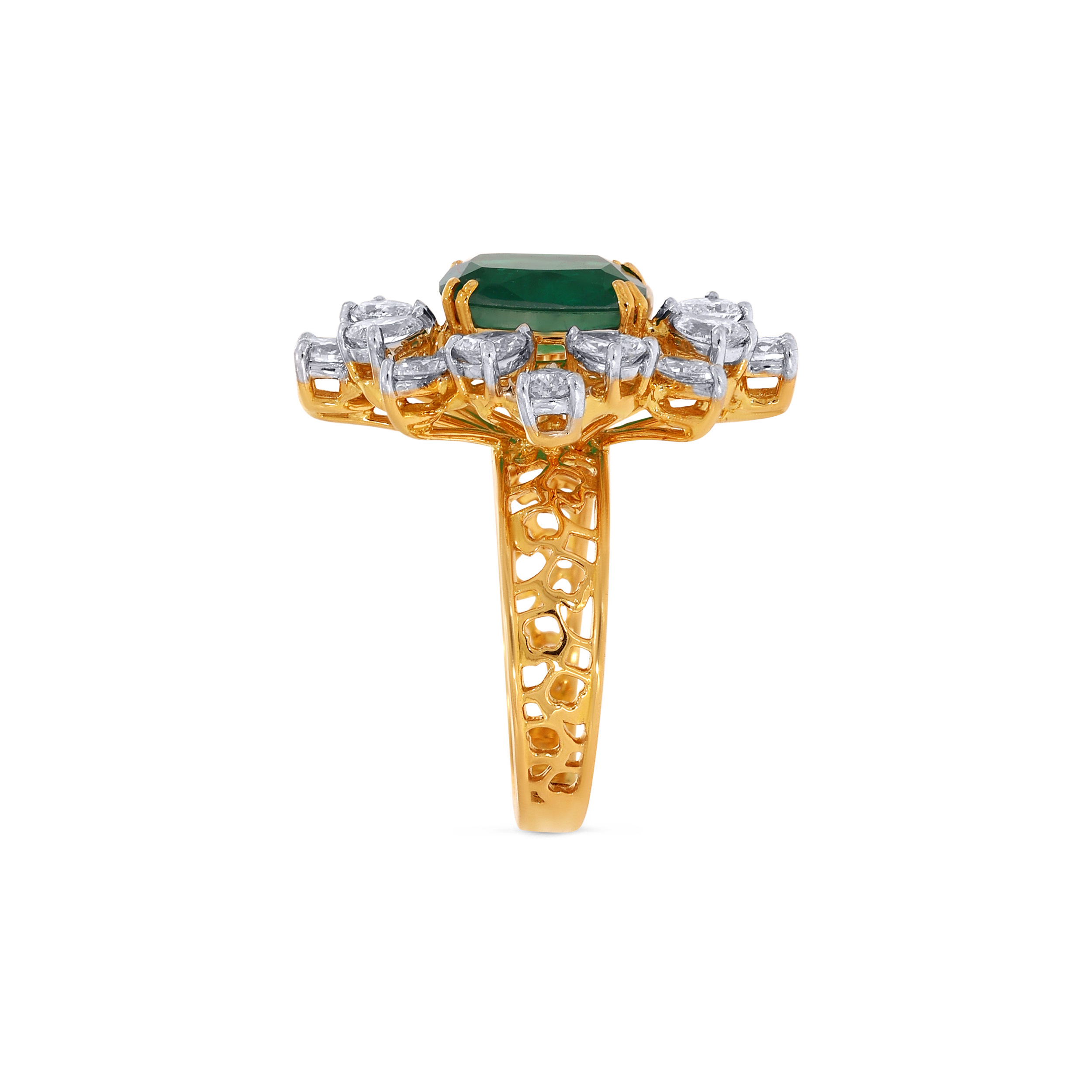 18K Yellow Gold Diamond Ring-DLR-D000784650 - Senco Gold and Diamonds