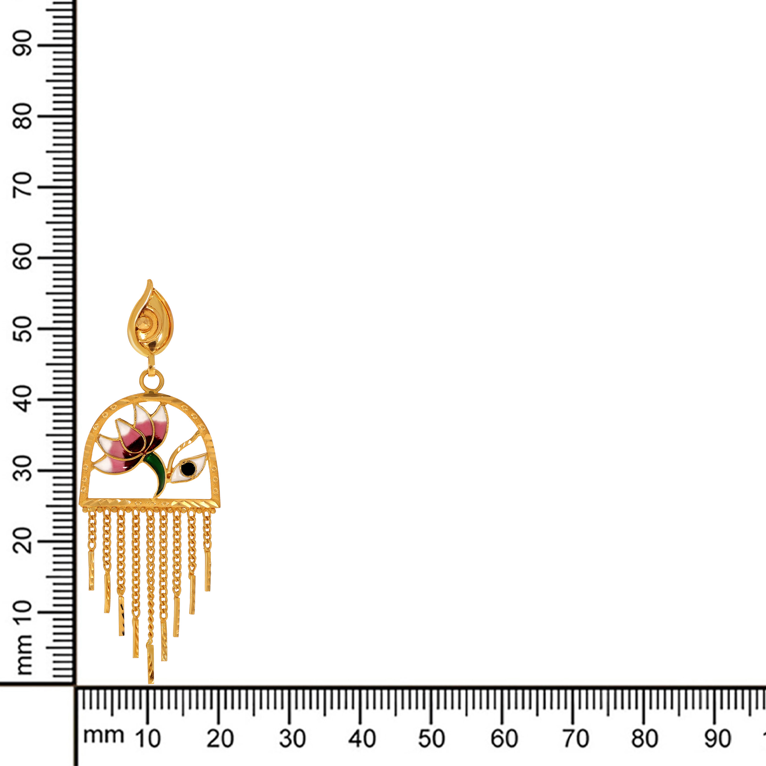 22K Yellow Gold Drop Earrings-GP-D000782697 - Senco Gold and Diamonds