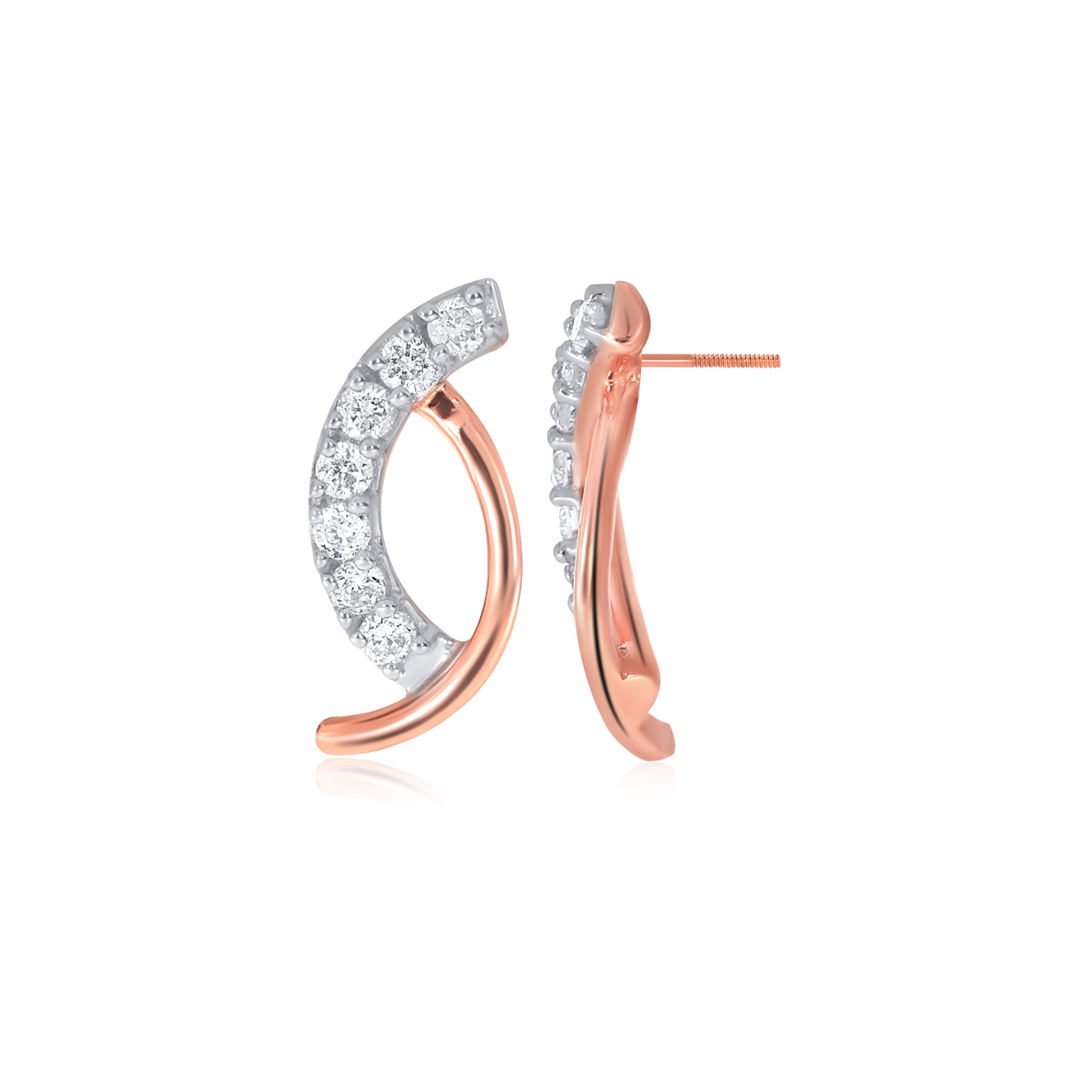 Flair Embrace Diamond Studs - Senco Gold and Diamonds