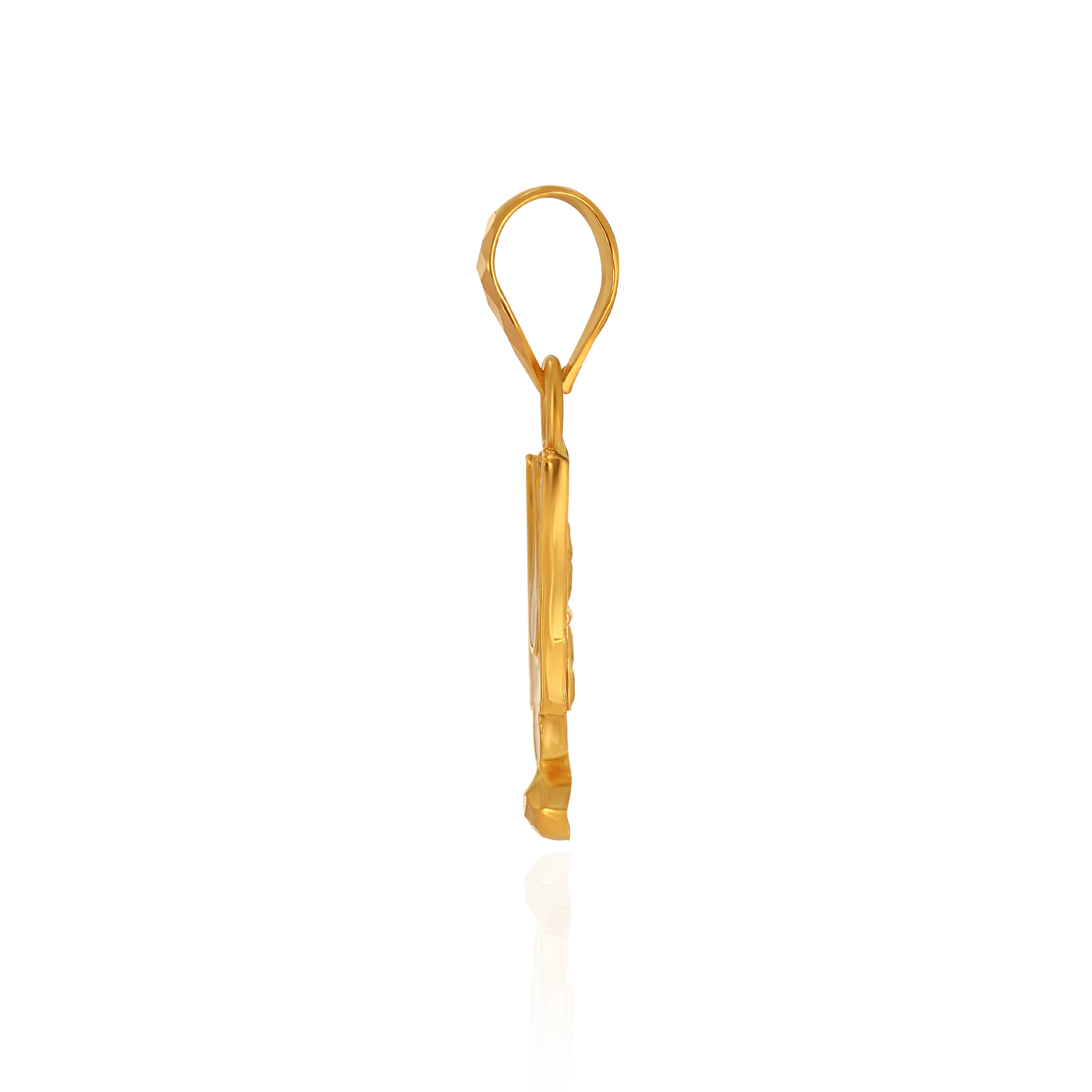 Divine Vishnu Tilak Gold Pendant - Senco Gold and Diamonds