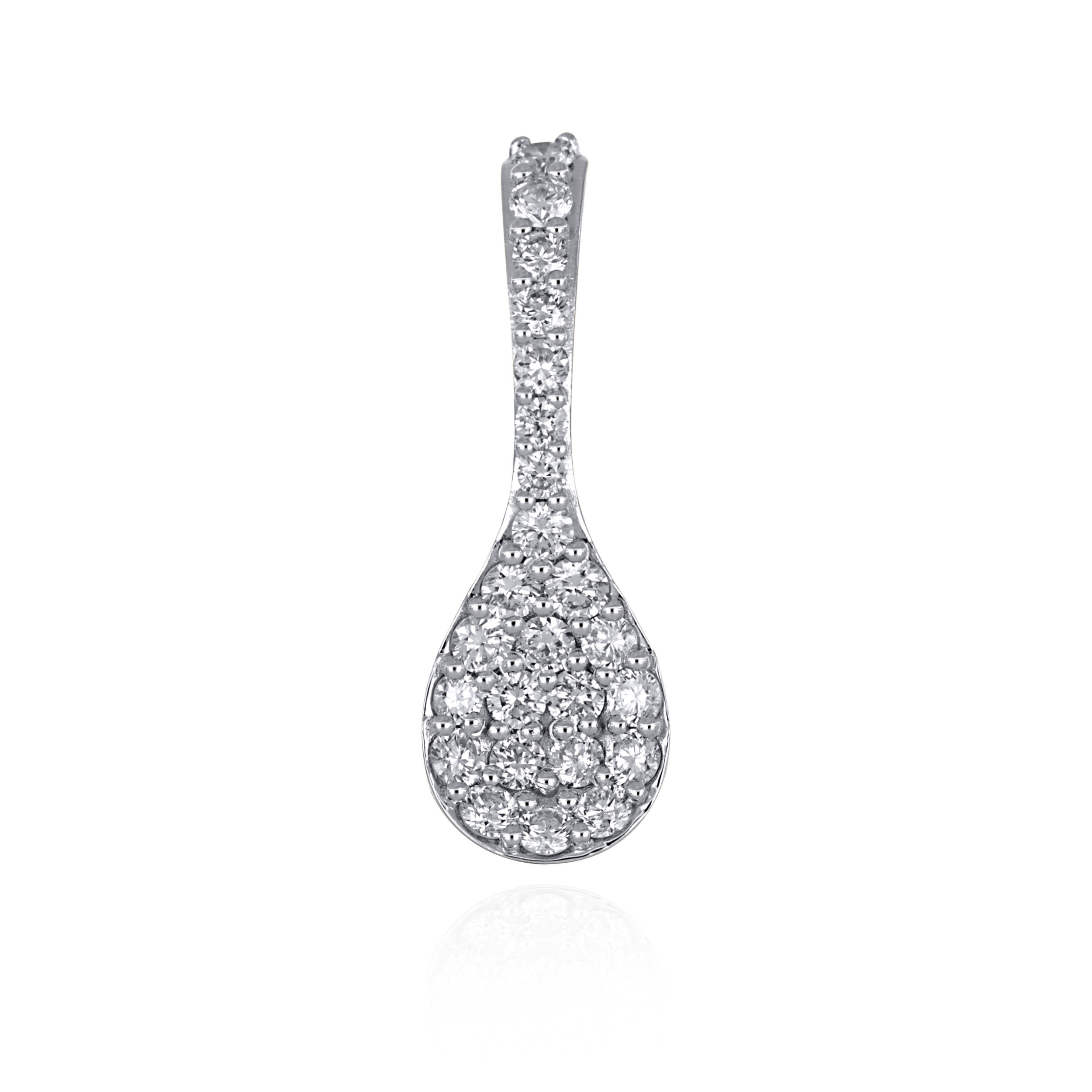 Gleaming Spoon Diamond Pendant - Senco Gold and Diamonds