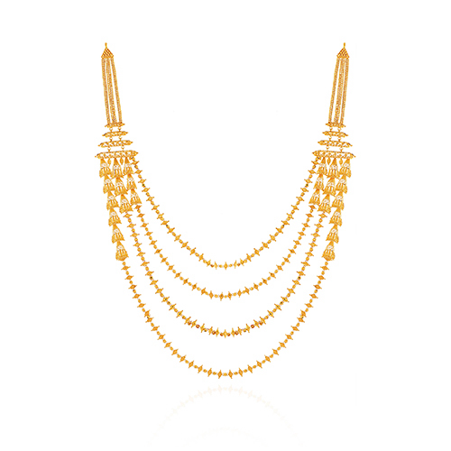 Heritage Royale Tiered Gold Necklace - Senco Gold and Diamonds