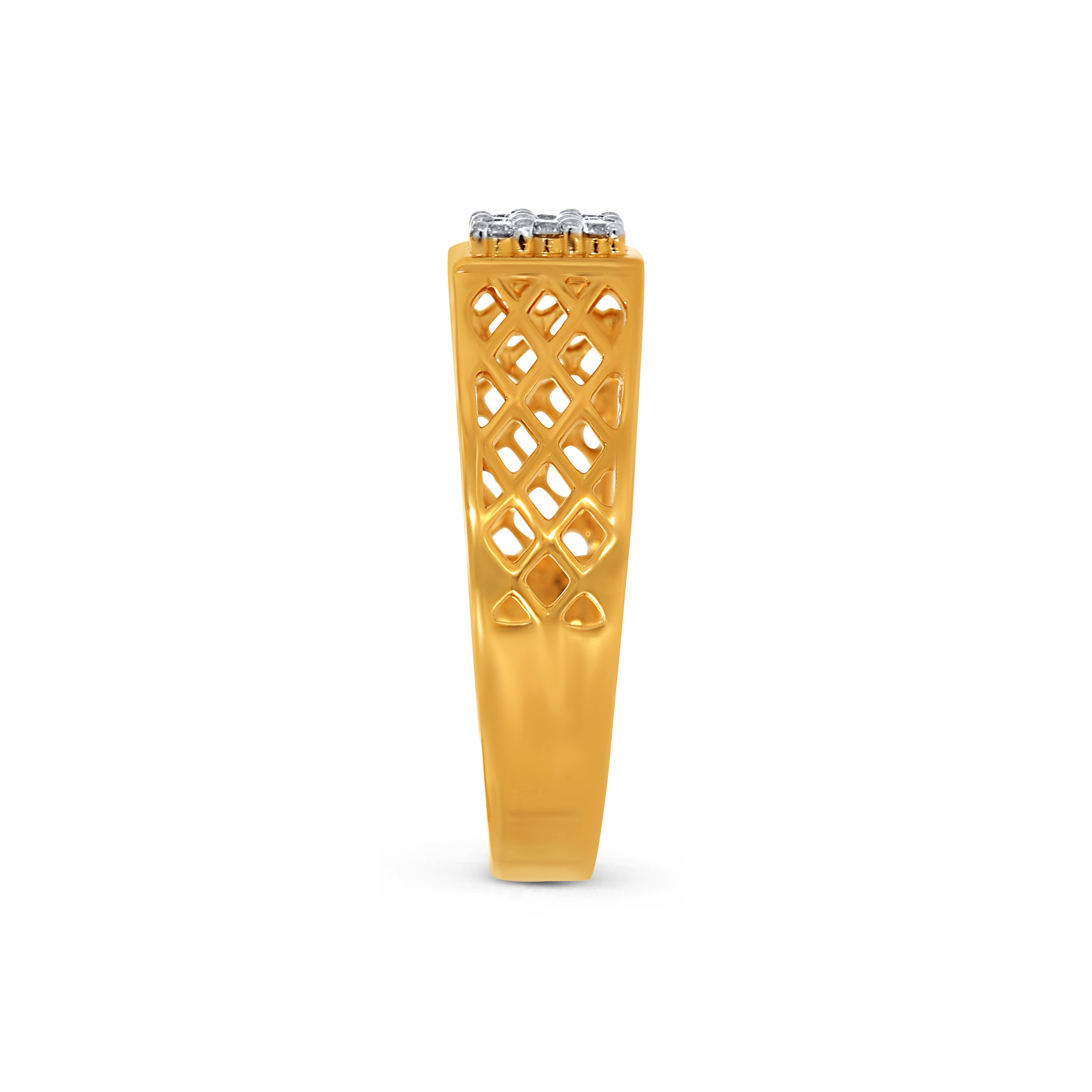 GridWeave Men’s Diamond Ring - Senco Gold and Diamonds