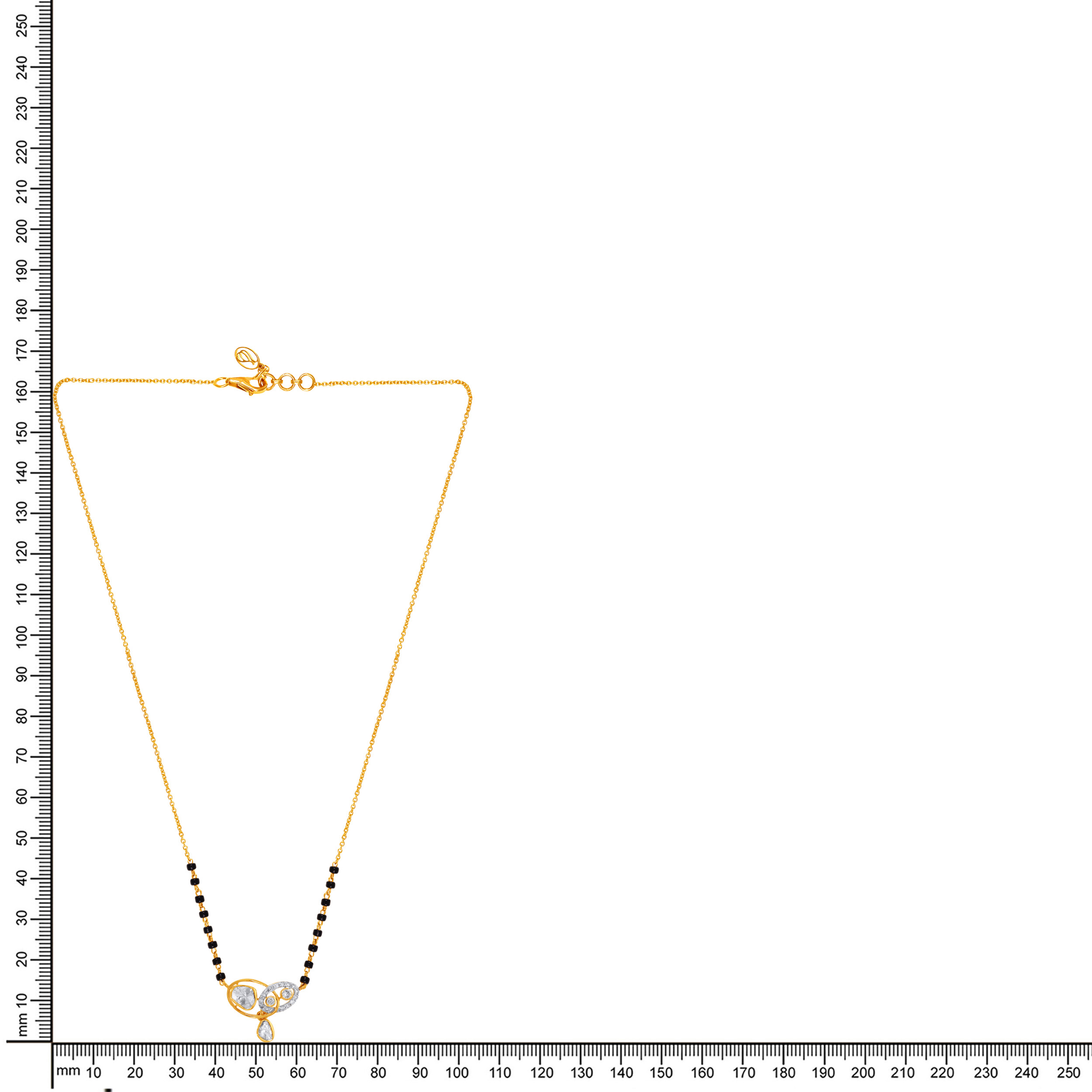 Dual Love Bond Diamond Mangalsutra - Senco Gold and Diamonds
