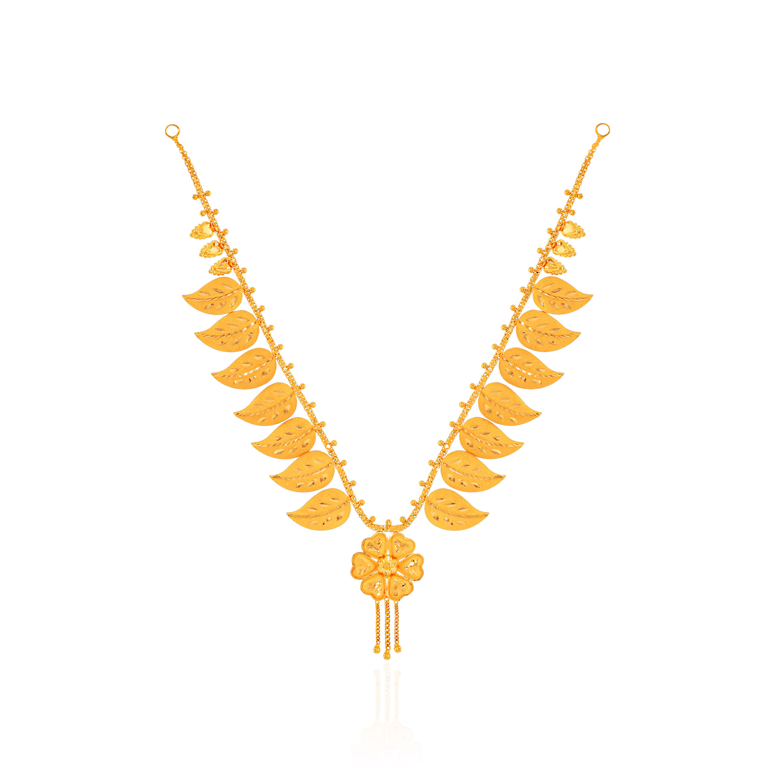 Foliage and Bloom Gold Necklace - Senco Gold and Diamonds