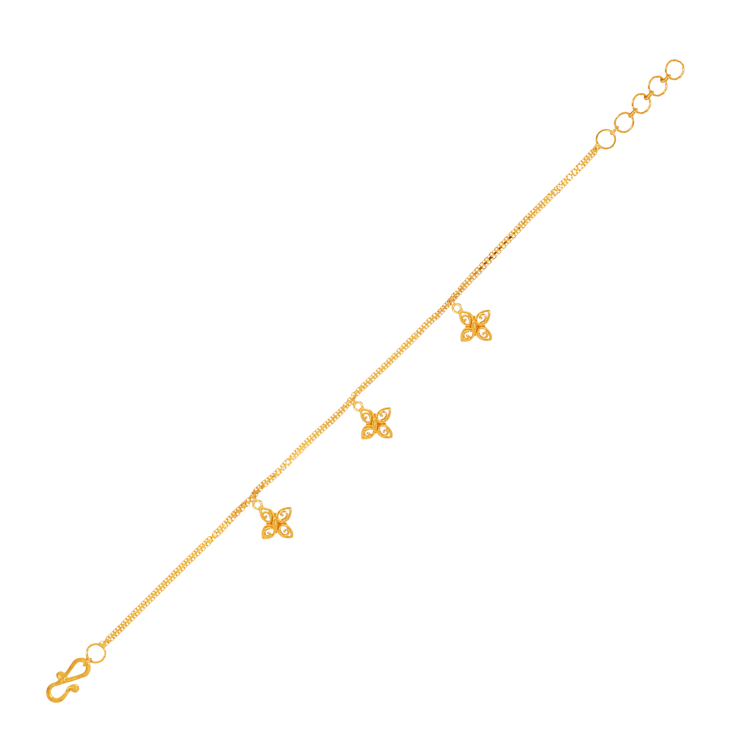 Quatrefoil Gold Bracelet - Senco Gold and Diamonds