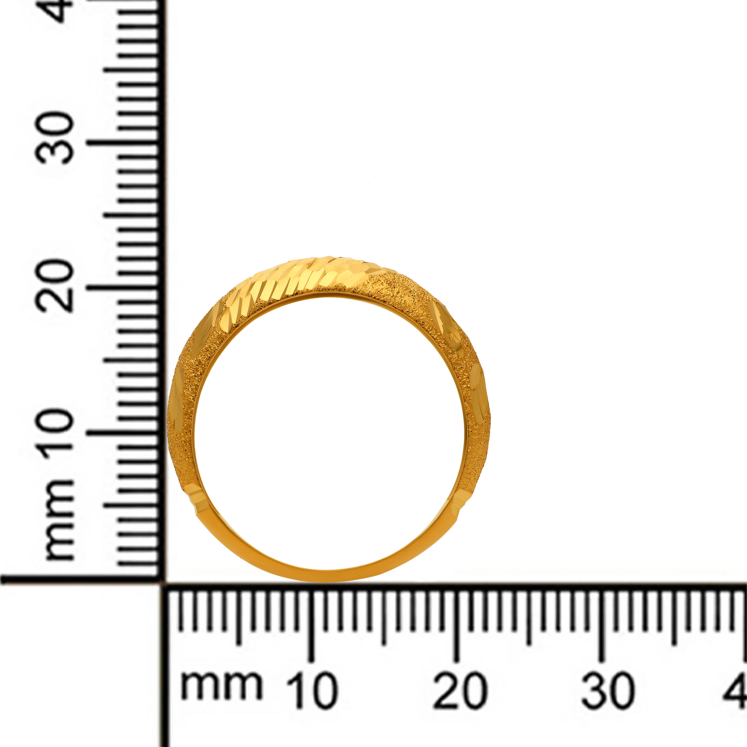 Sculpted Shine Gold Ring - Senco Gold and Diamonds