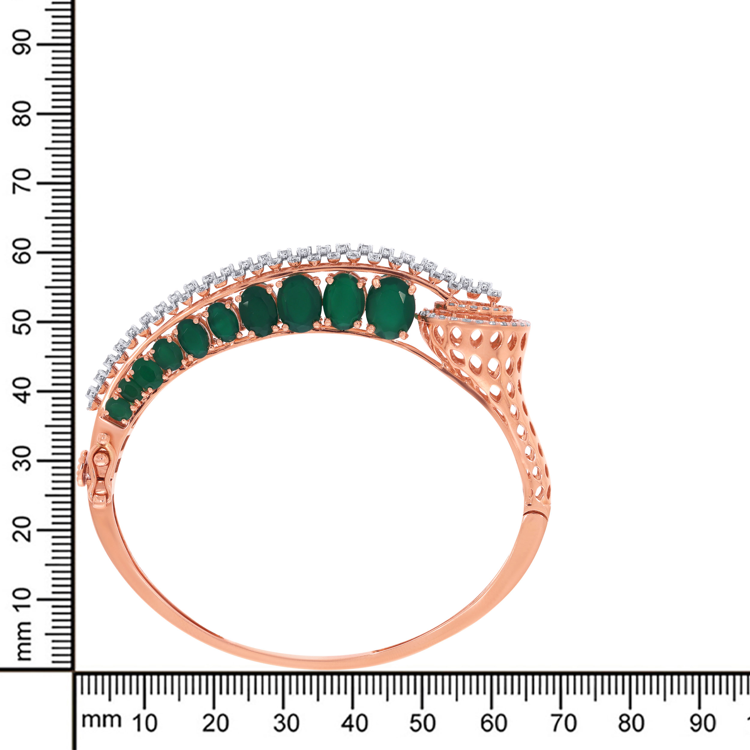 14K Rose Gold Diamond Bracelet-DBR-D000729575 - Senco Gold and Diamonds