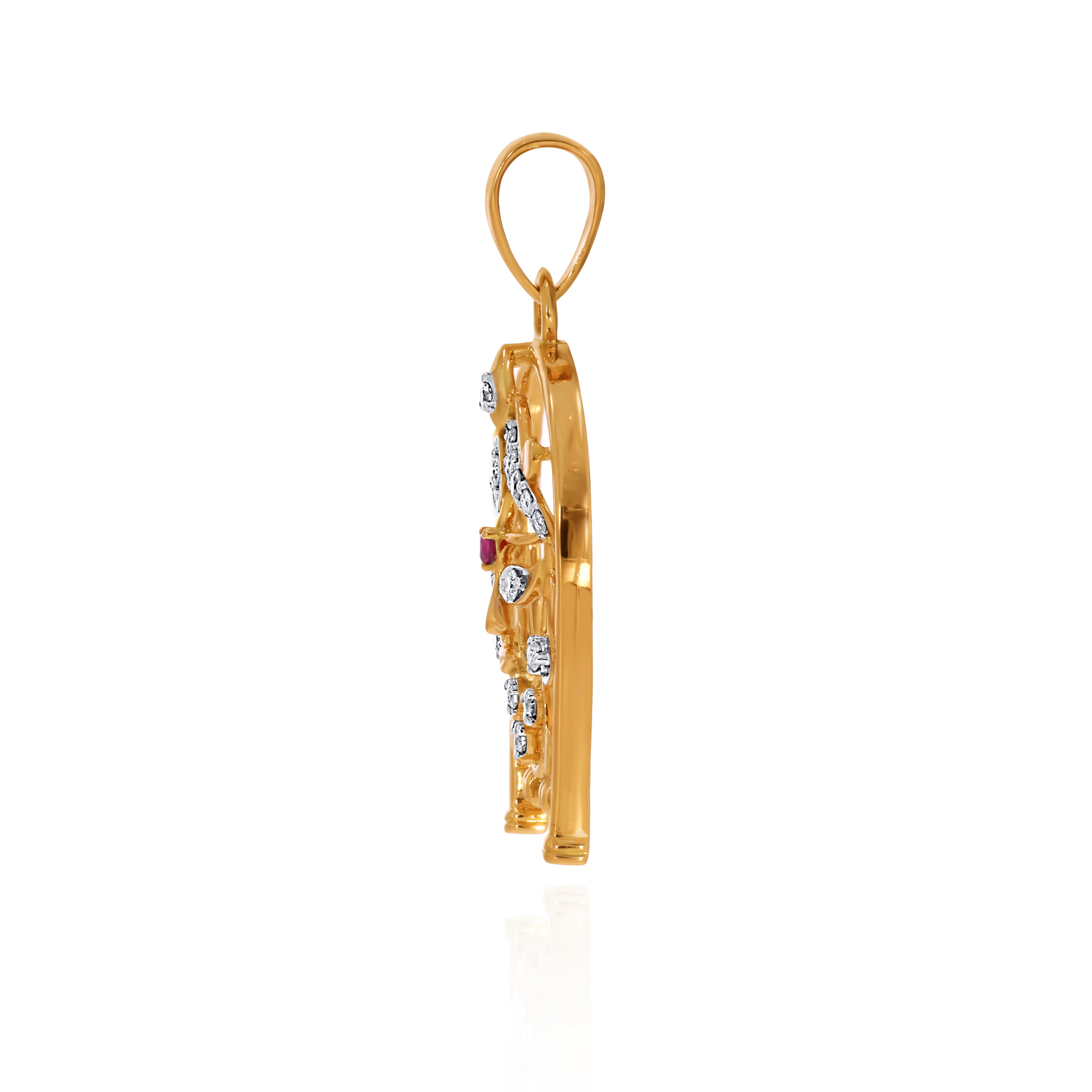 Divya Shakti Diamond Pendant - Senco Gold and Diamonds