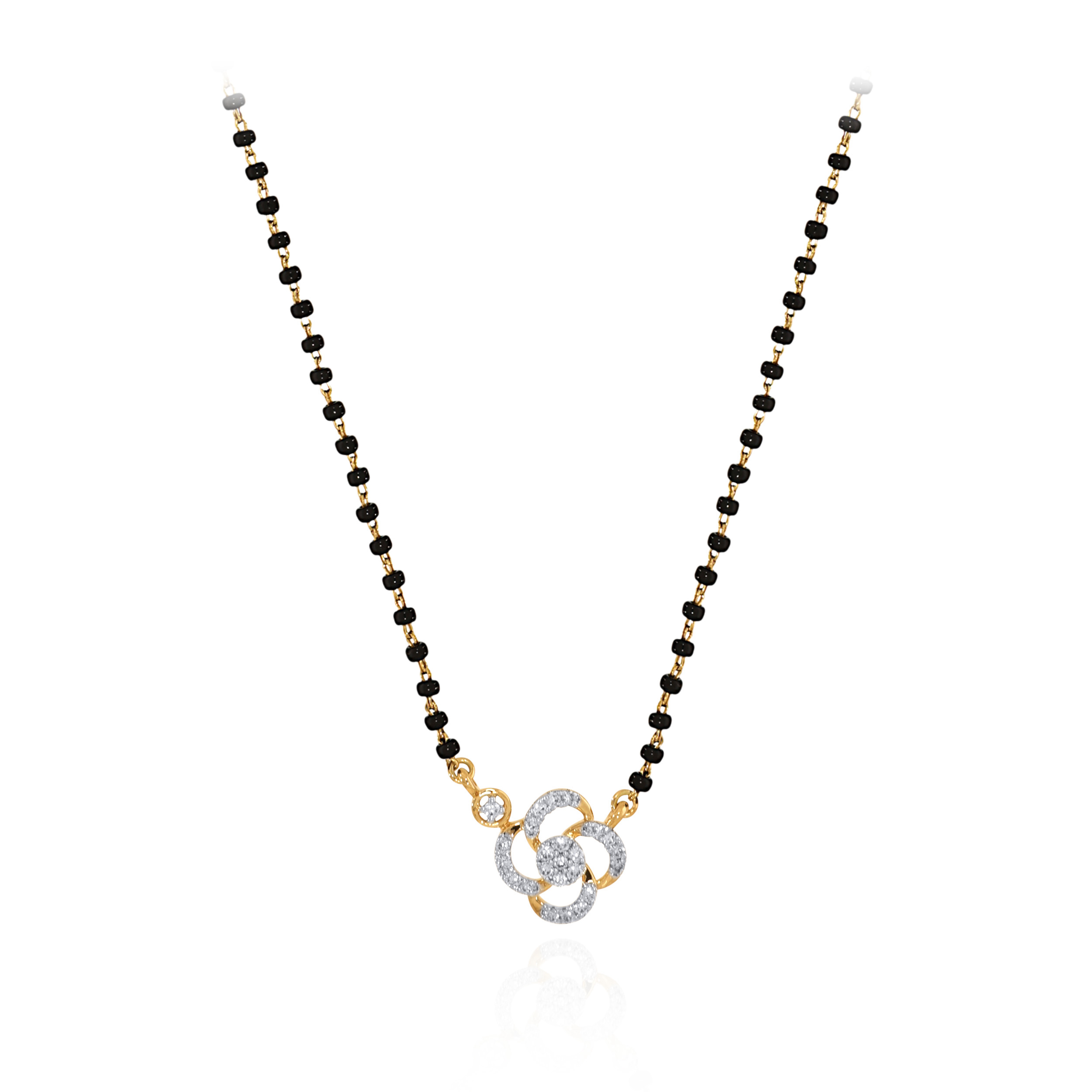 Estelle Elegance Diamond Mangalsutra - Senco Gold and Diamonds