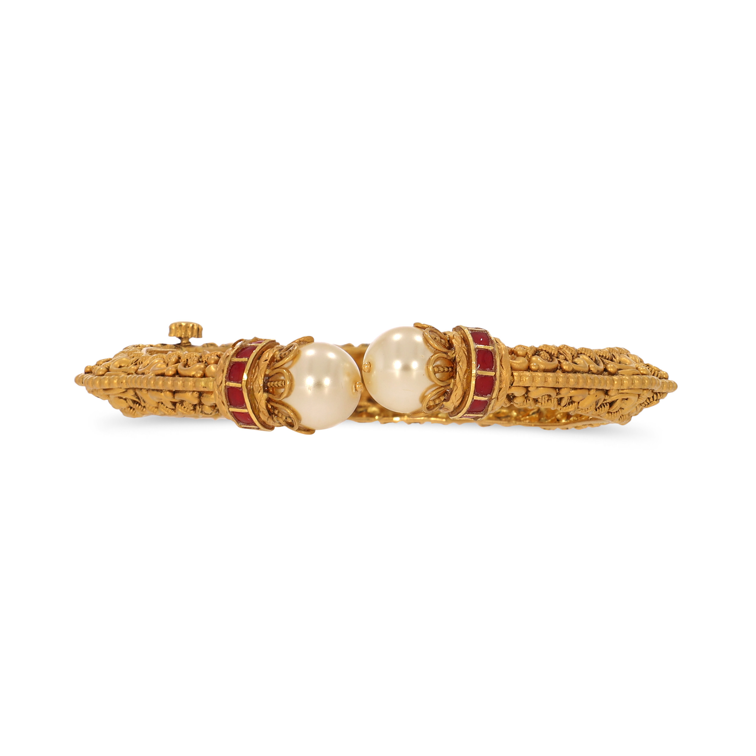 Imperial Crest Gold Bangle - Senco Gold and Diamonds