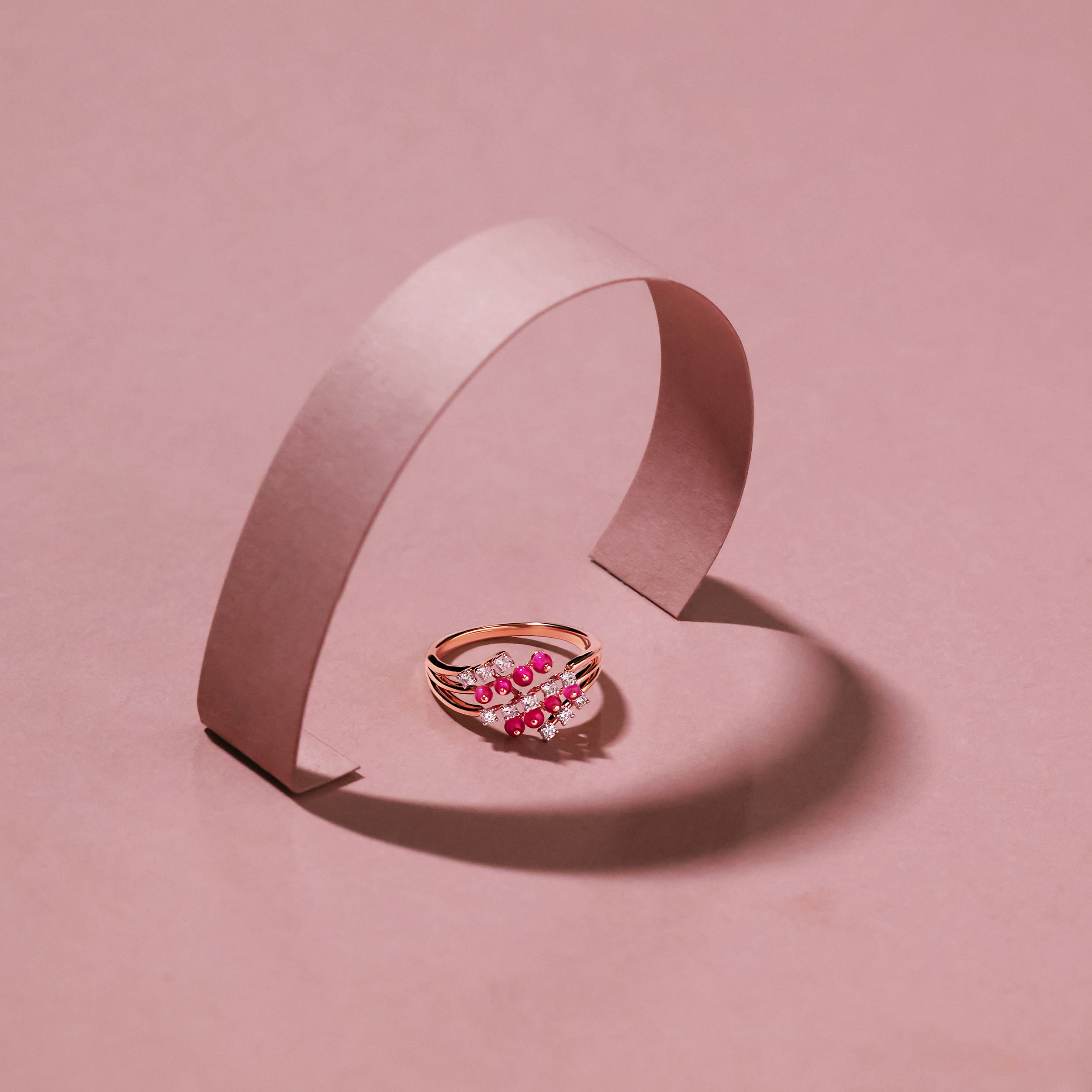 Interwoven Berry Blossom Diamond Ring - Senco Gold and Diamonds