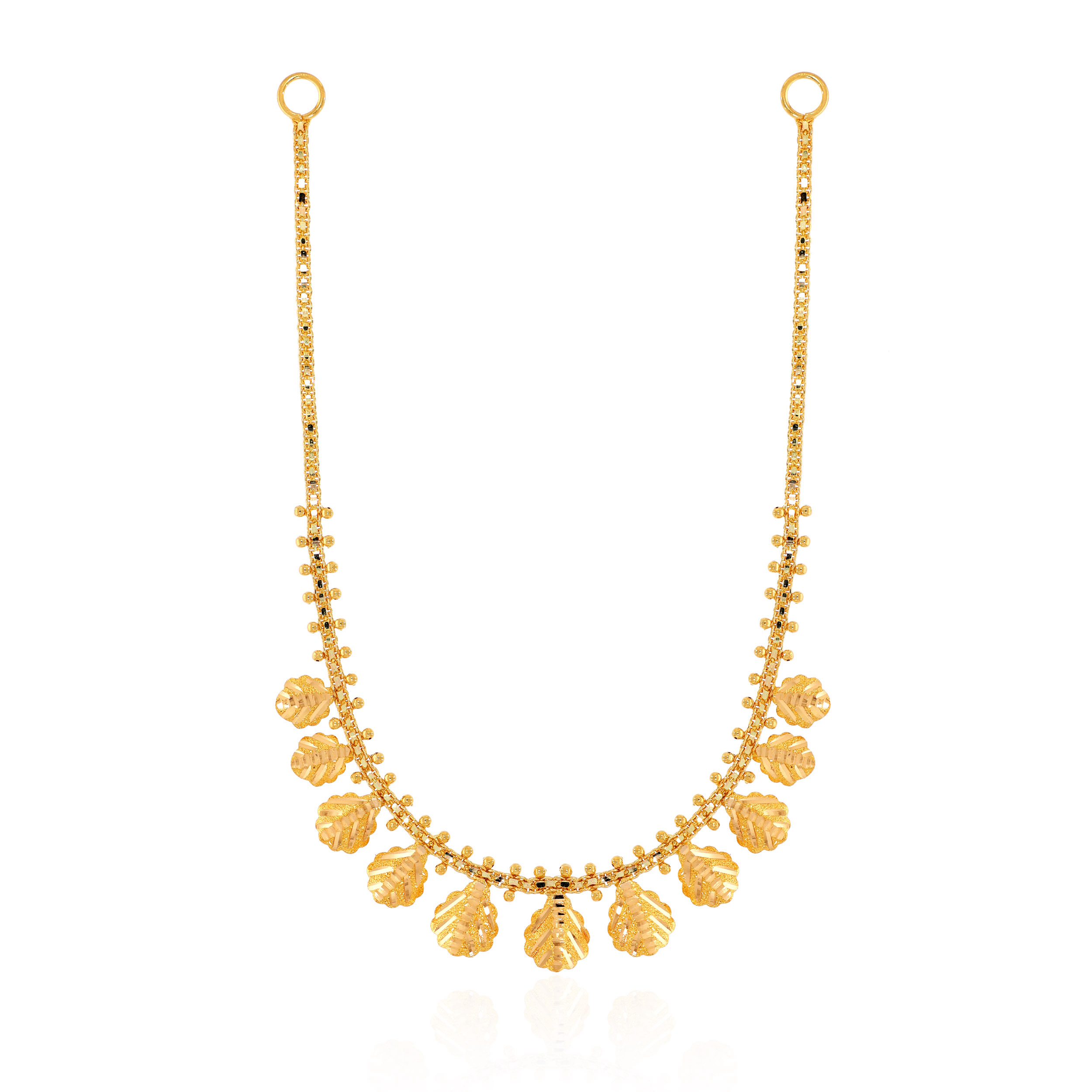 22K Yellow Gold Sleek Necklace-GN-D000709913 - Senco Gold and Diamonds