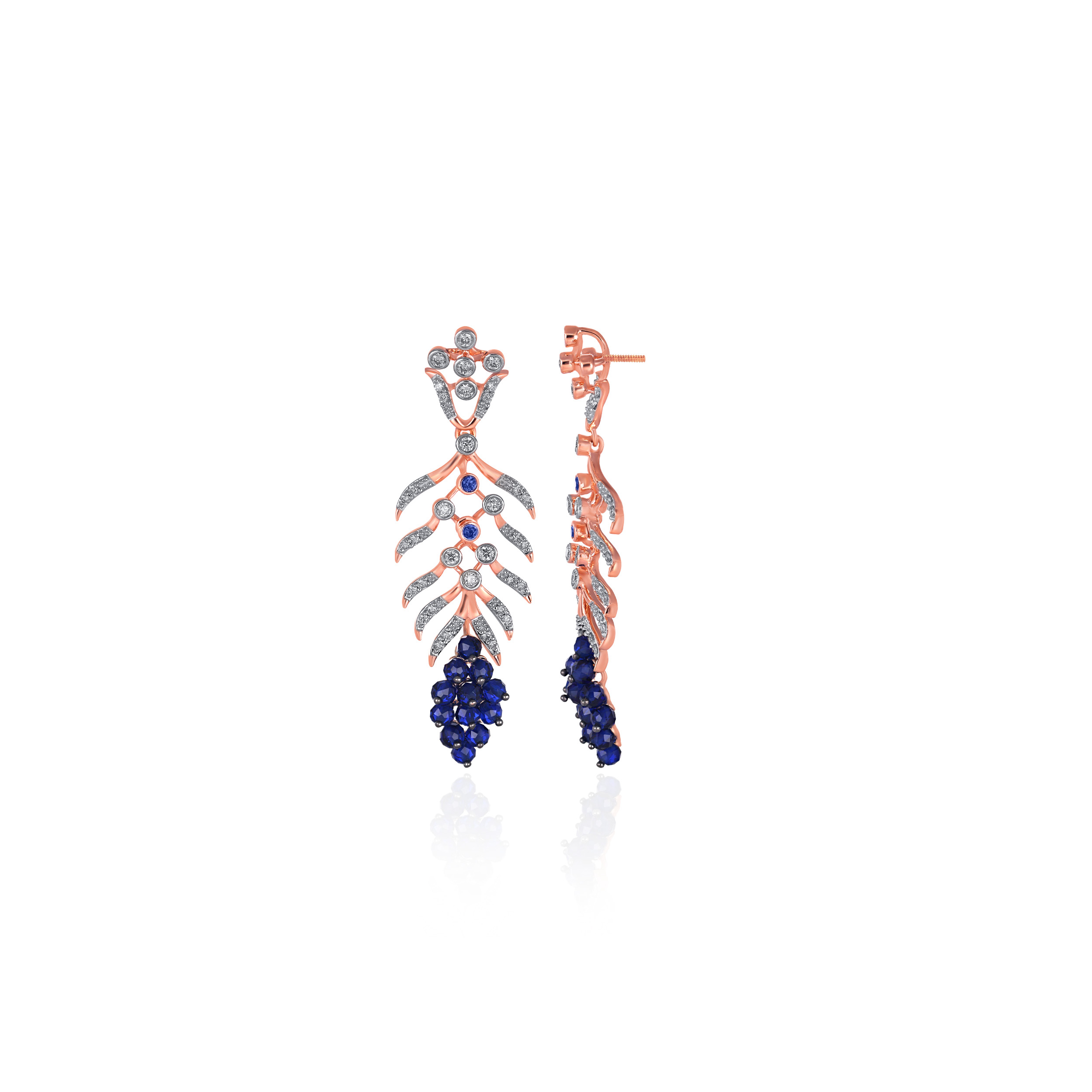 Twilight Tendrils Diamond Earrings - Senco Gold and Diamonds