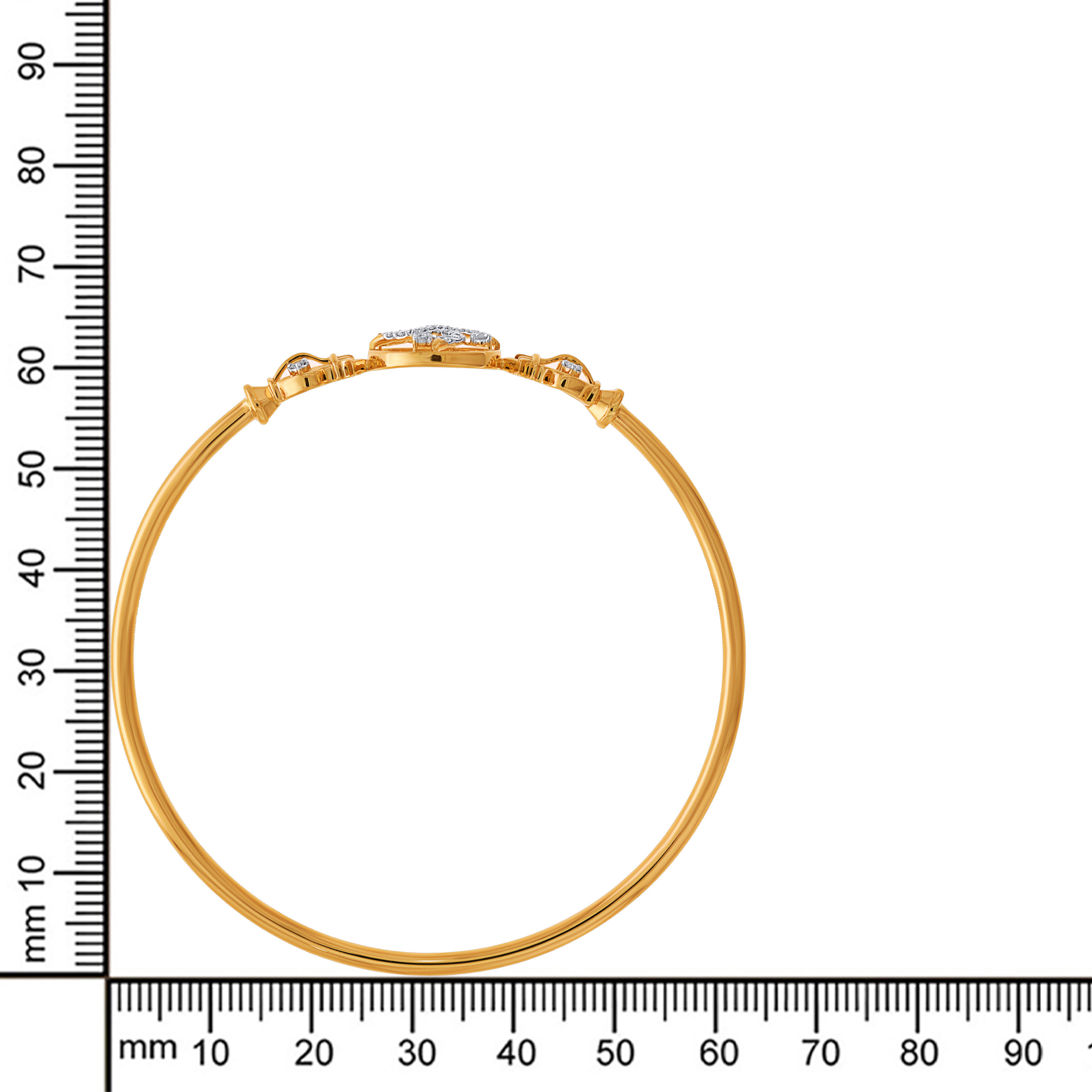 Swastik Harmony Diamond Noa Bangle - Senco Gold and Diamonds