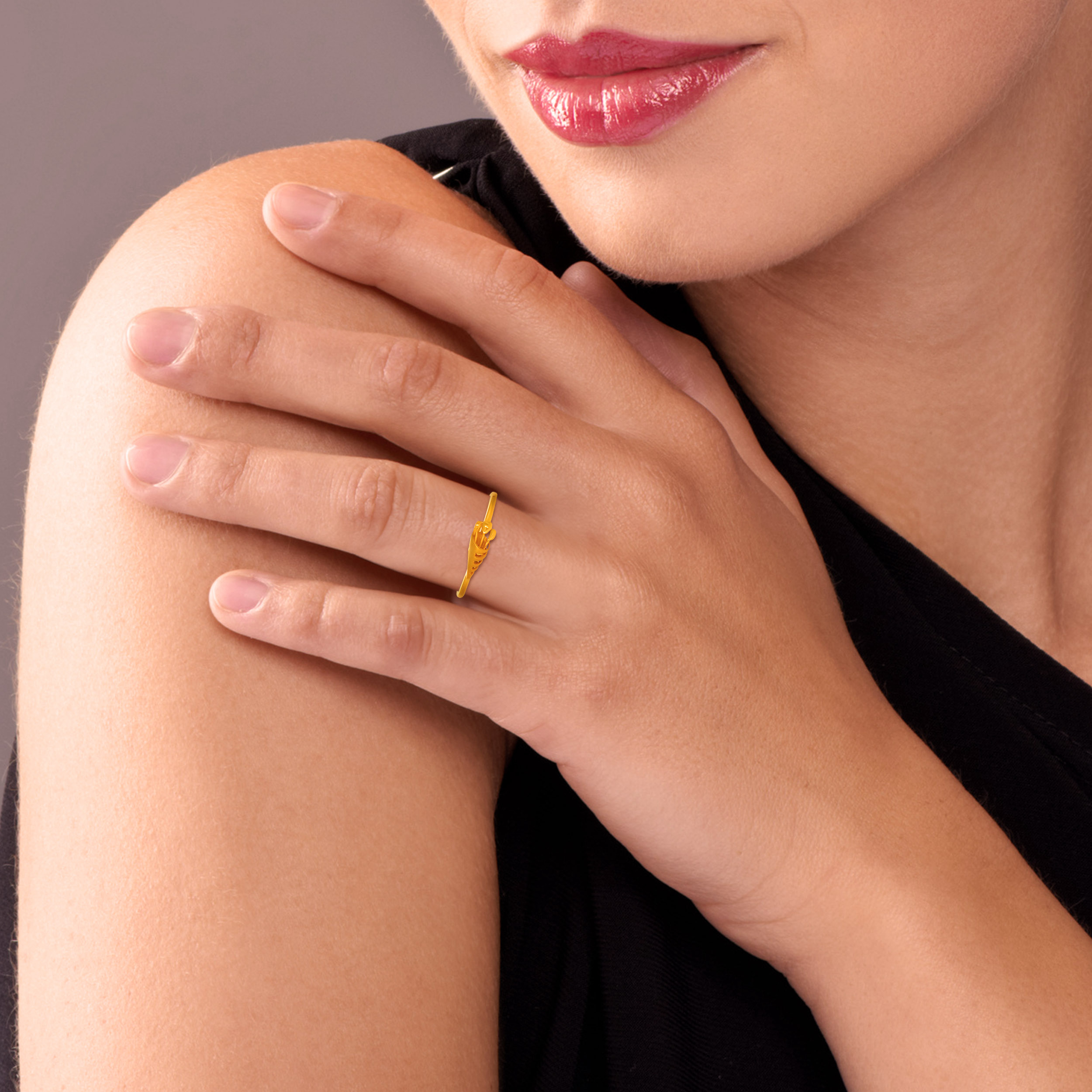 Budding Grace Gold Ring - Senco Gold and Diamonds