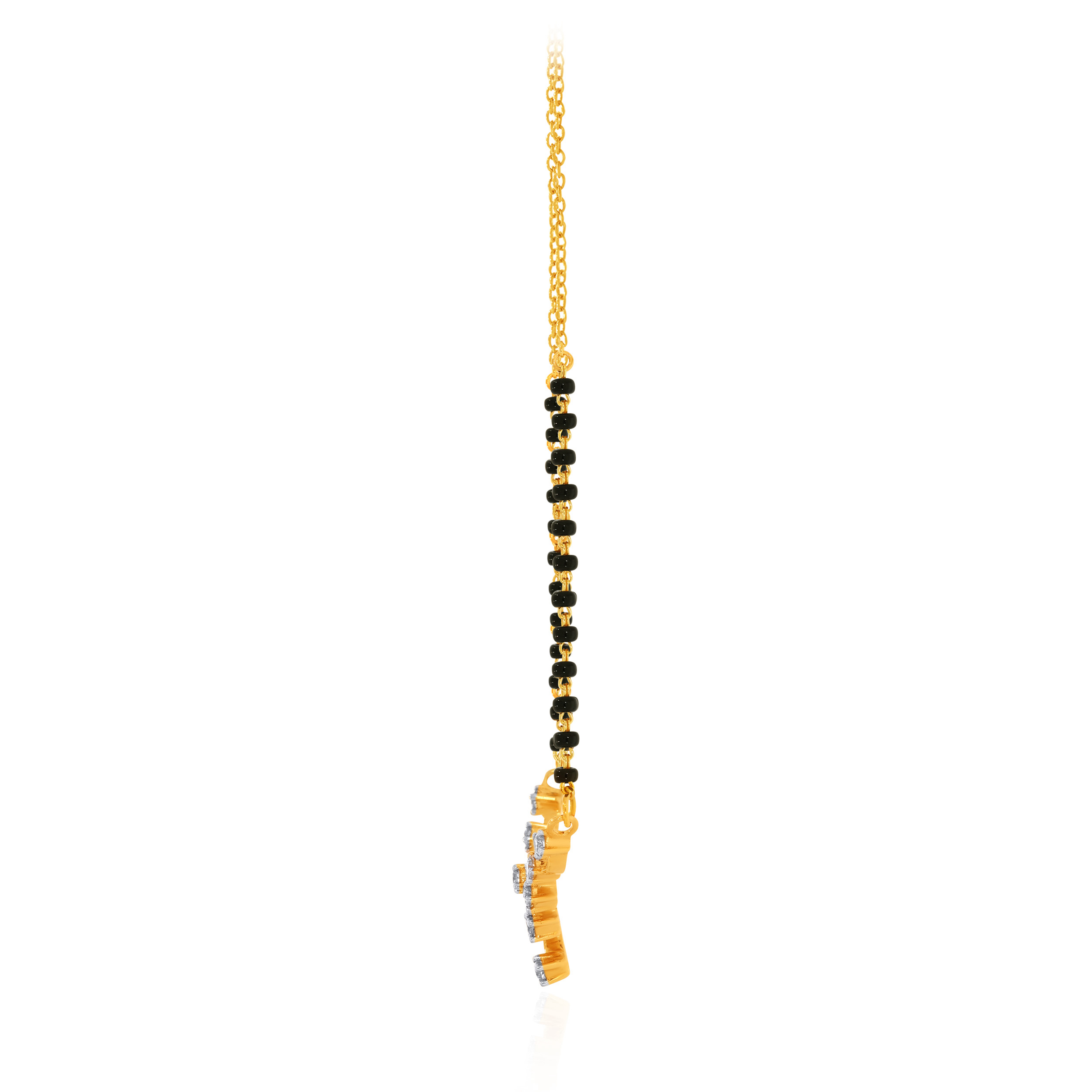 Sparkling Twig Diamond Mangalsutra - Senco Gold and Diamonds