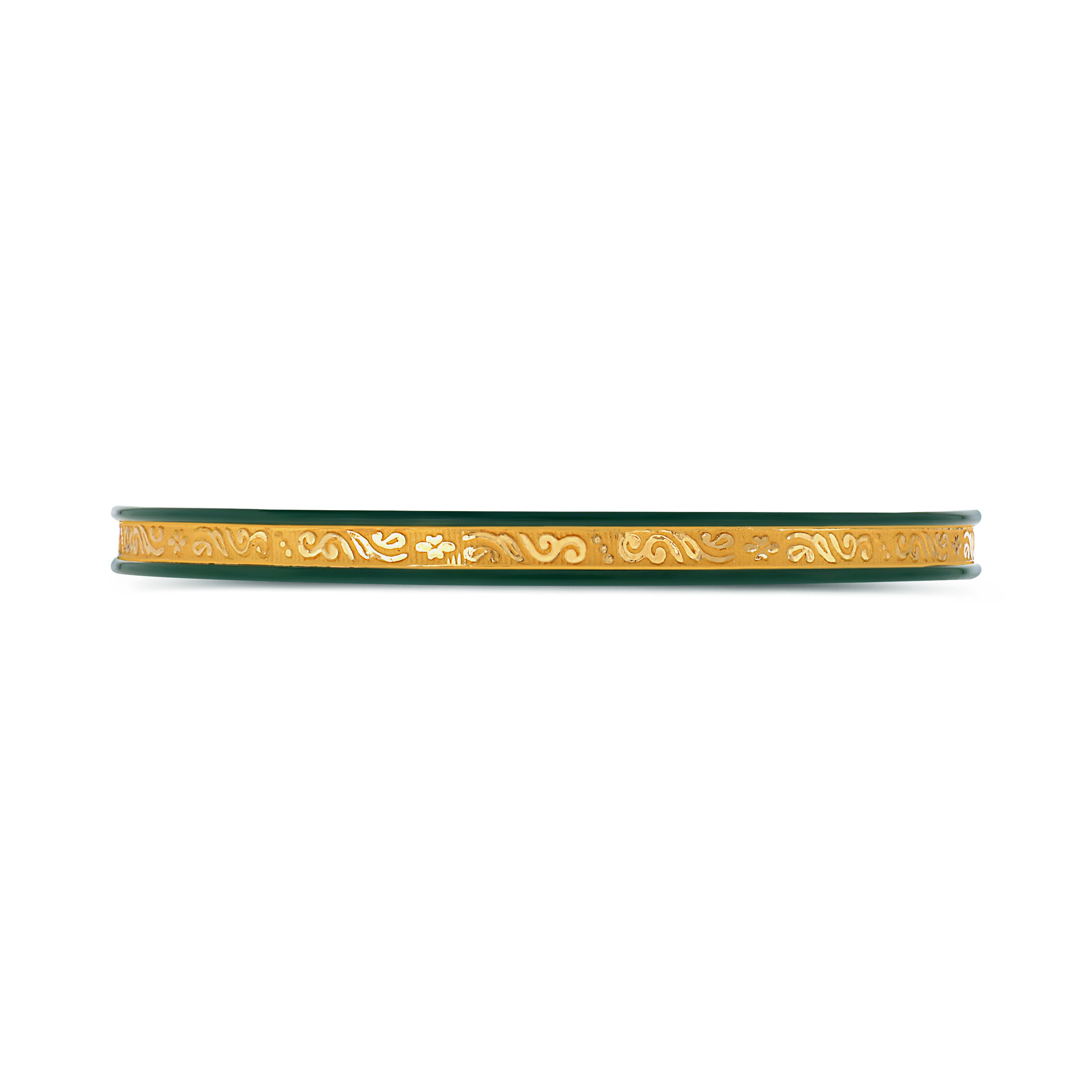 Evergreen Vow Gold Pola Bangle - Senco Gold and Diamonds