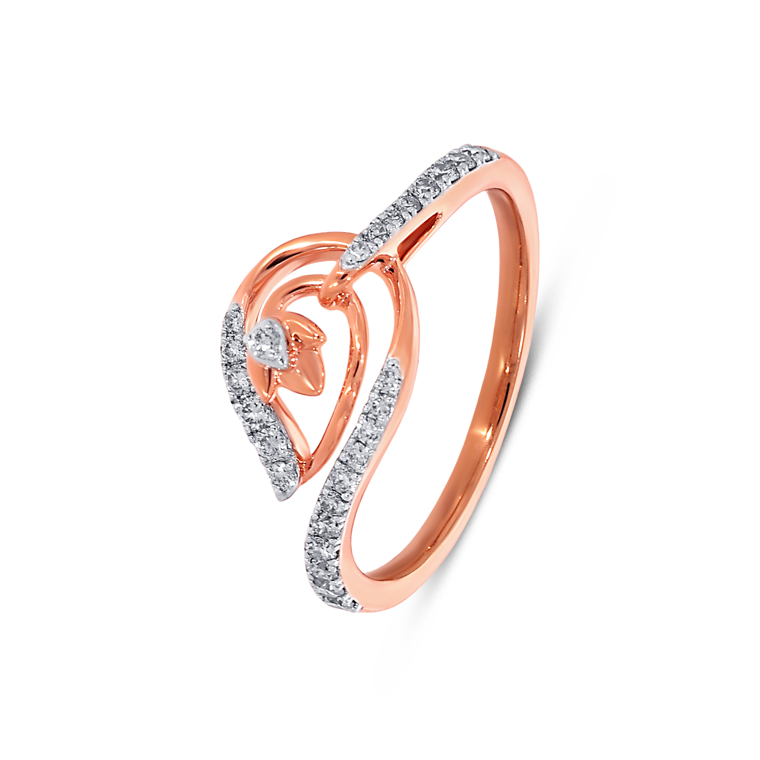 Petal Swirl Diamond Ring - Senco Gold and Diamonds