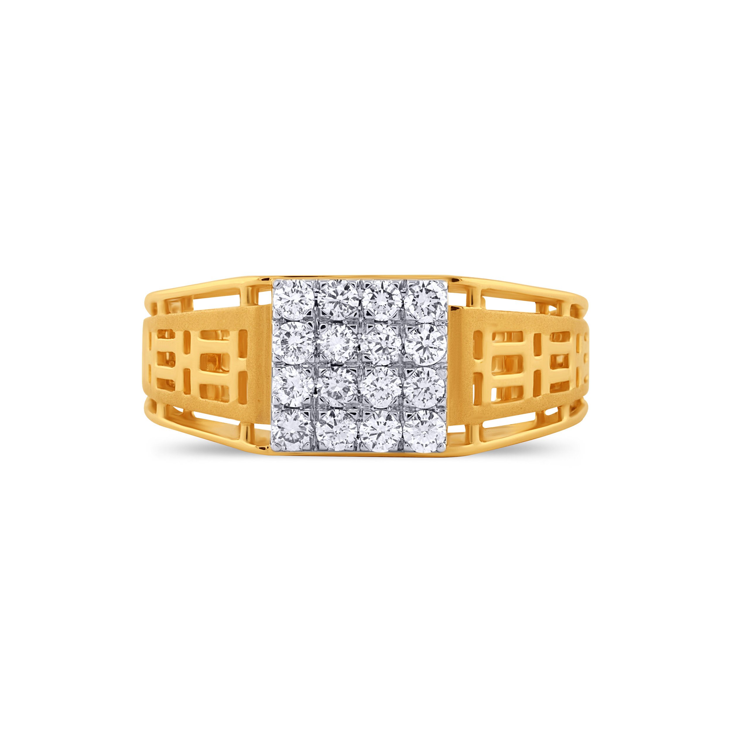Regal Square Cluster Men's Diamond Ring - Senco Gold and Diamonds