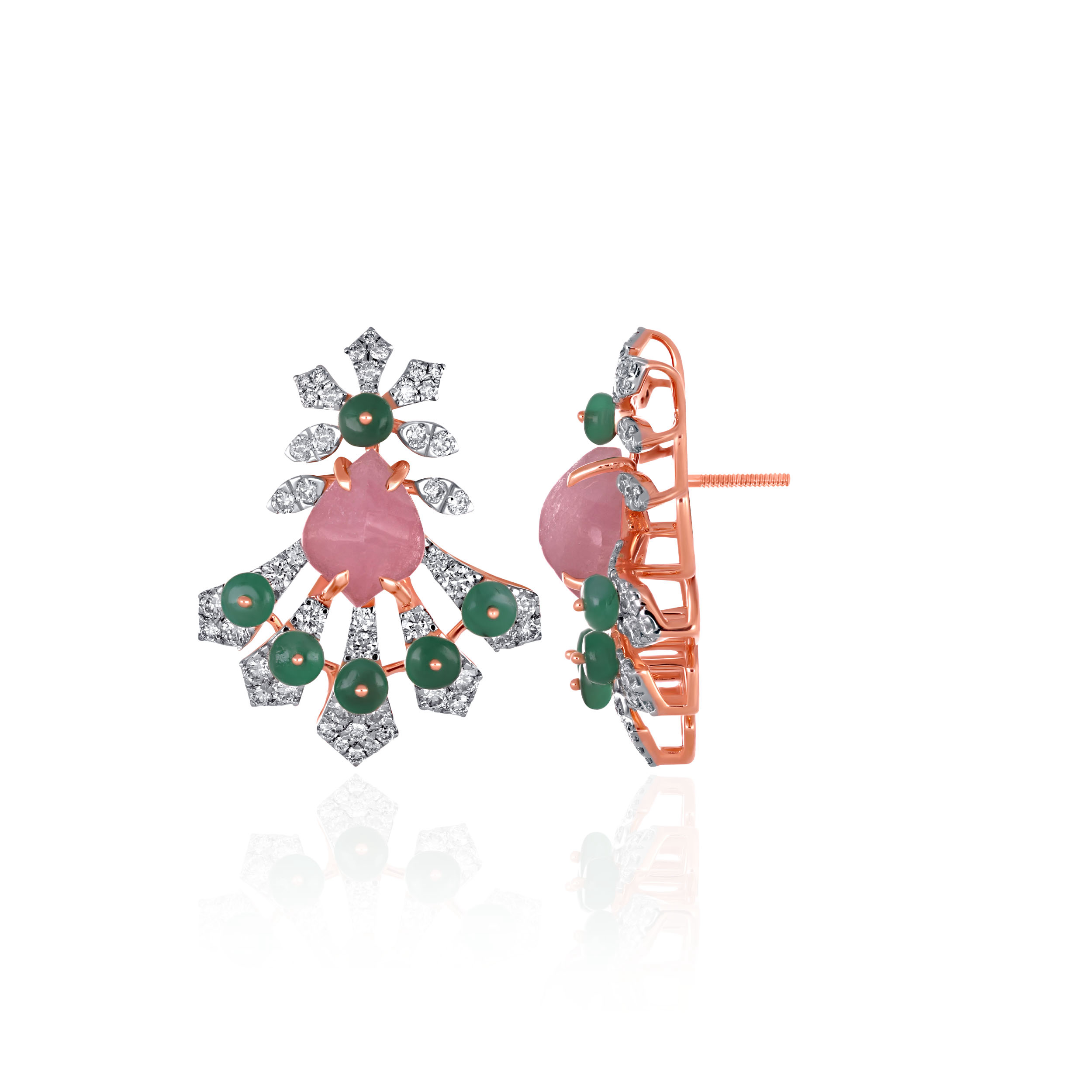 Aurelian Bloom Diamond Earrings - Senco Gold and Diamonds