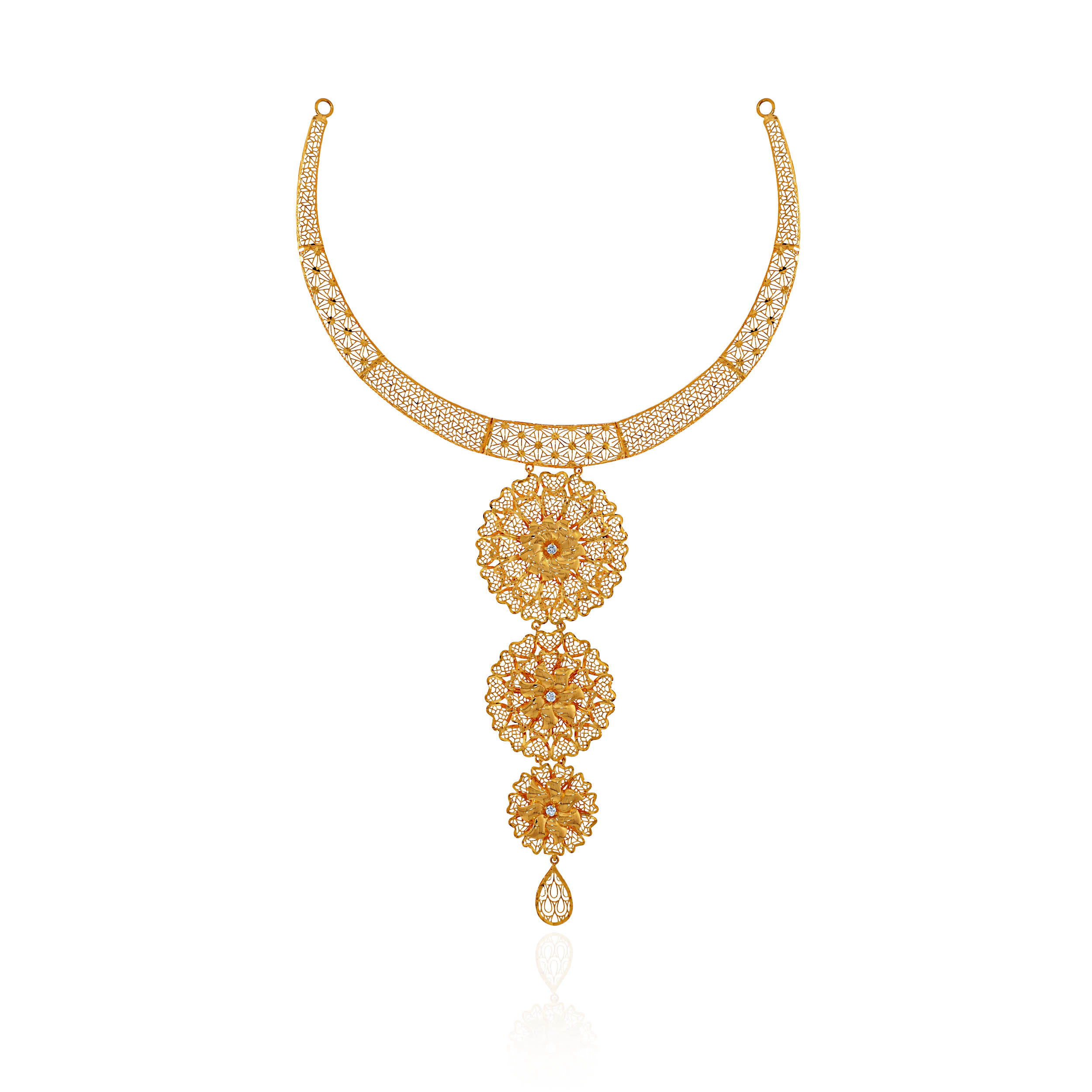 Radiant Cascade Epic Gold Necklace - Senco Gold and Diamonds