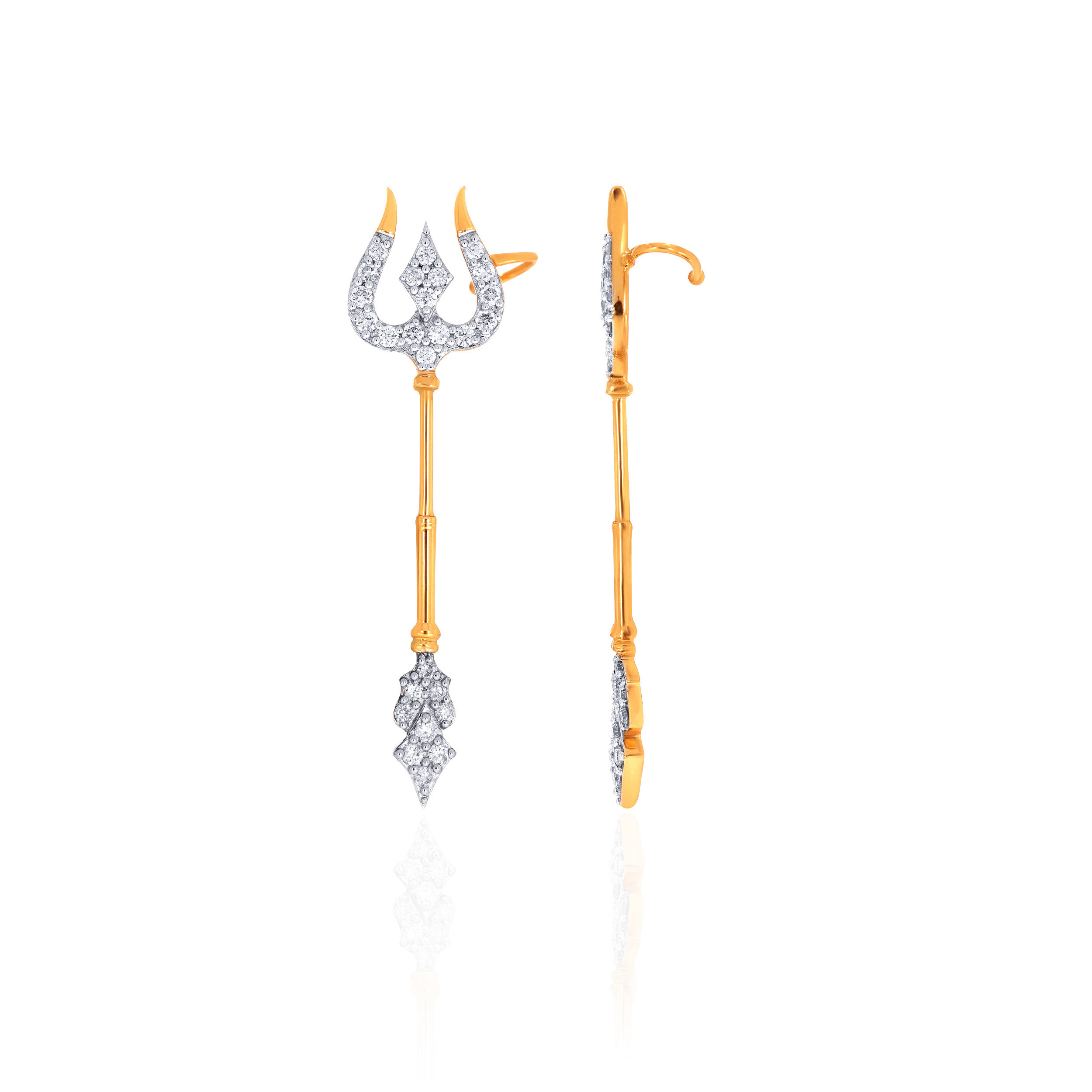 Trident Grace Diamond Earrings - Senco Gold and Diamonds