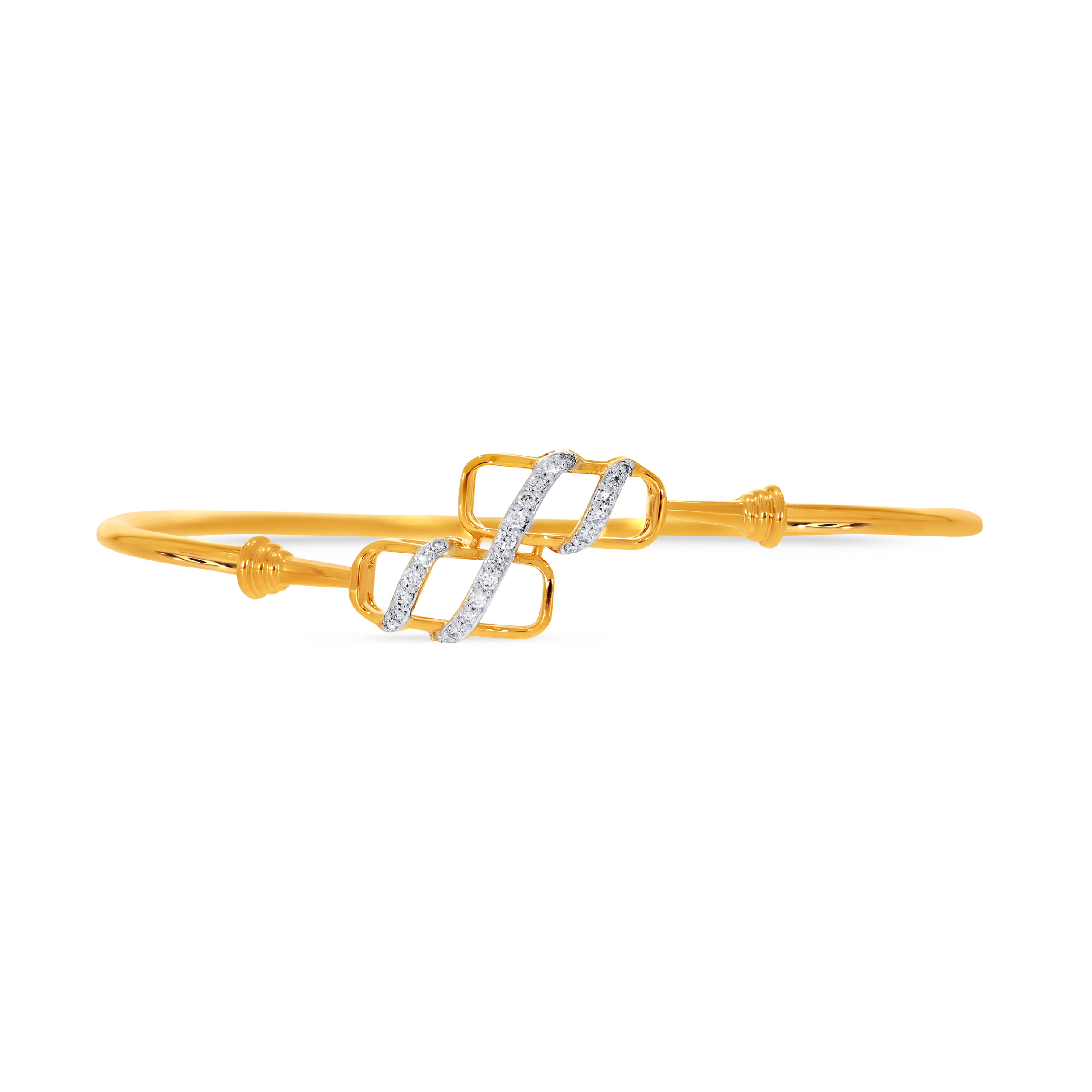 Subtle Symmetry Diamond Noa Bangle - Senco Gold and Diamonds