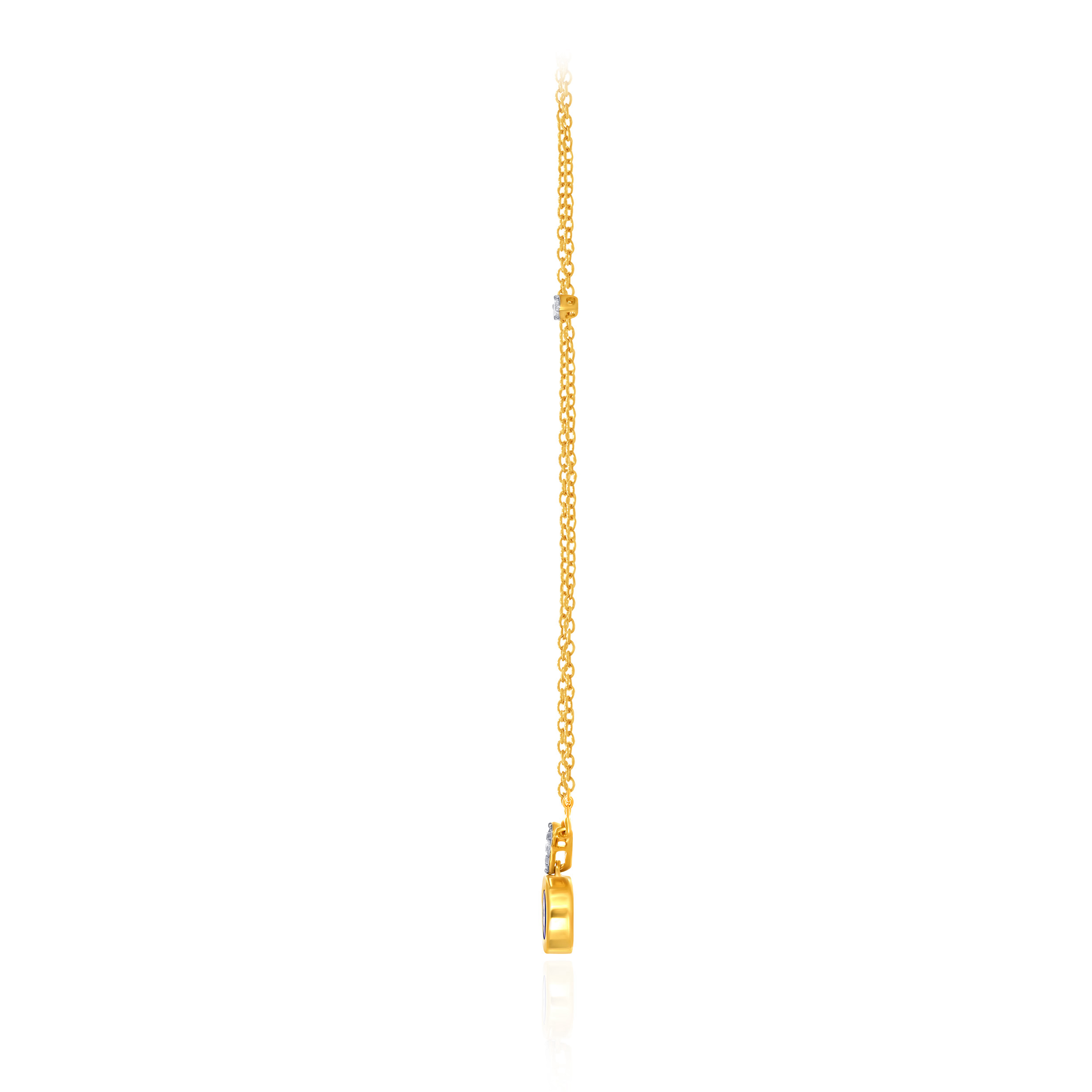 Adorned Evil Eye Diamond Chain Pendant - Senco Gold and Diamonds