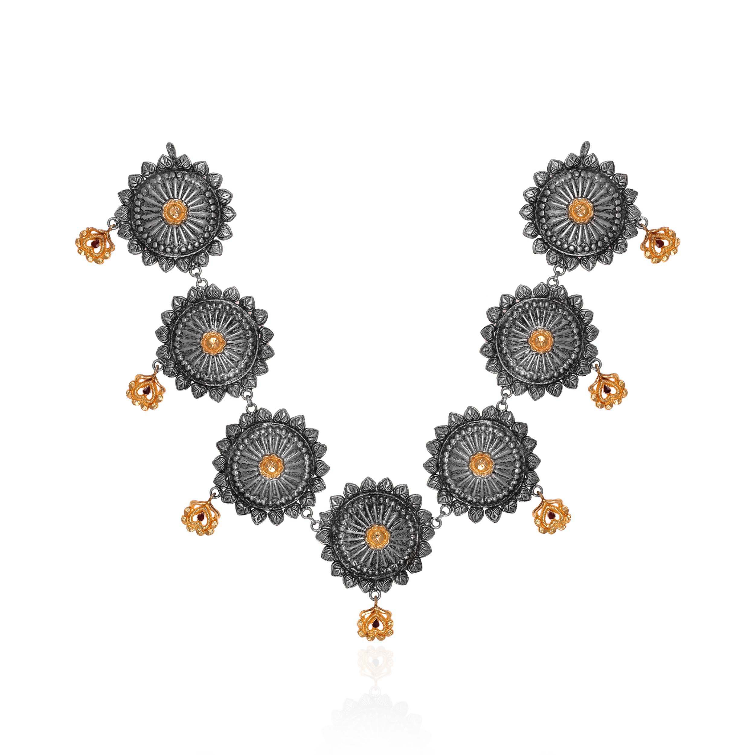 Dual Artisanal Gold Necklace - Senco Gold and Diamonds