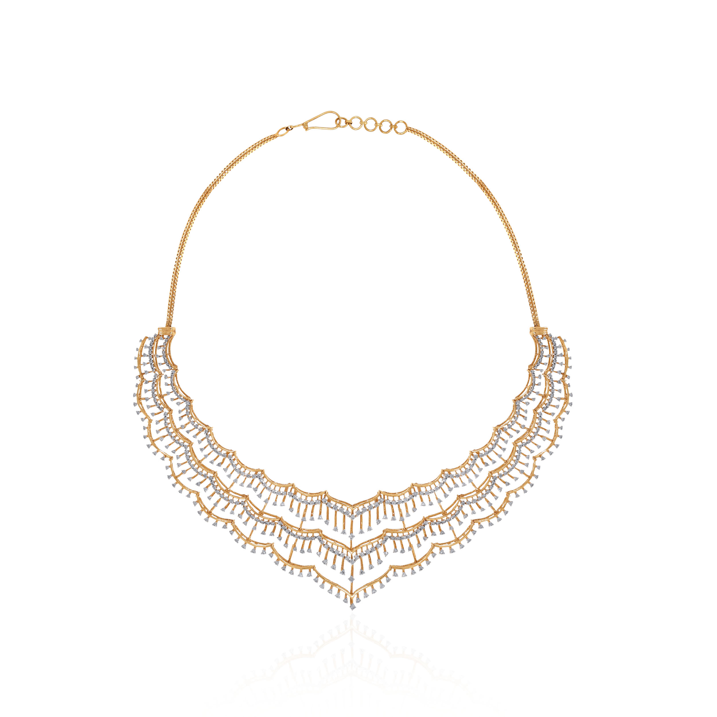 Luxe Cascading Diamond Necklace - Senco Gold and Diamonds
