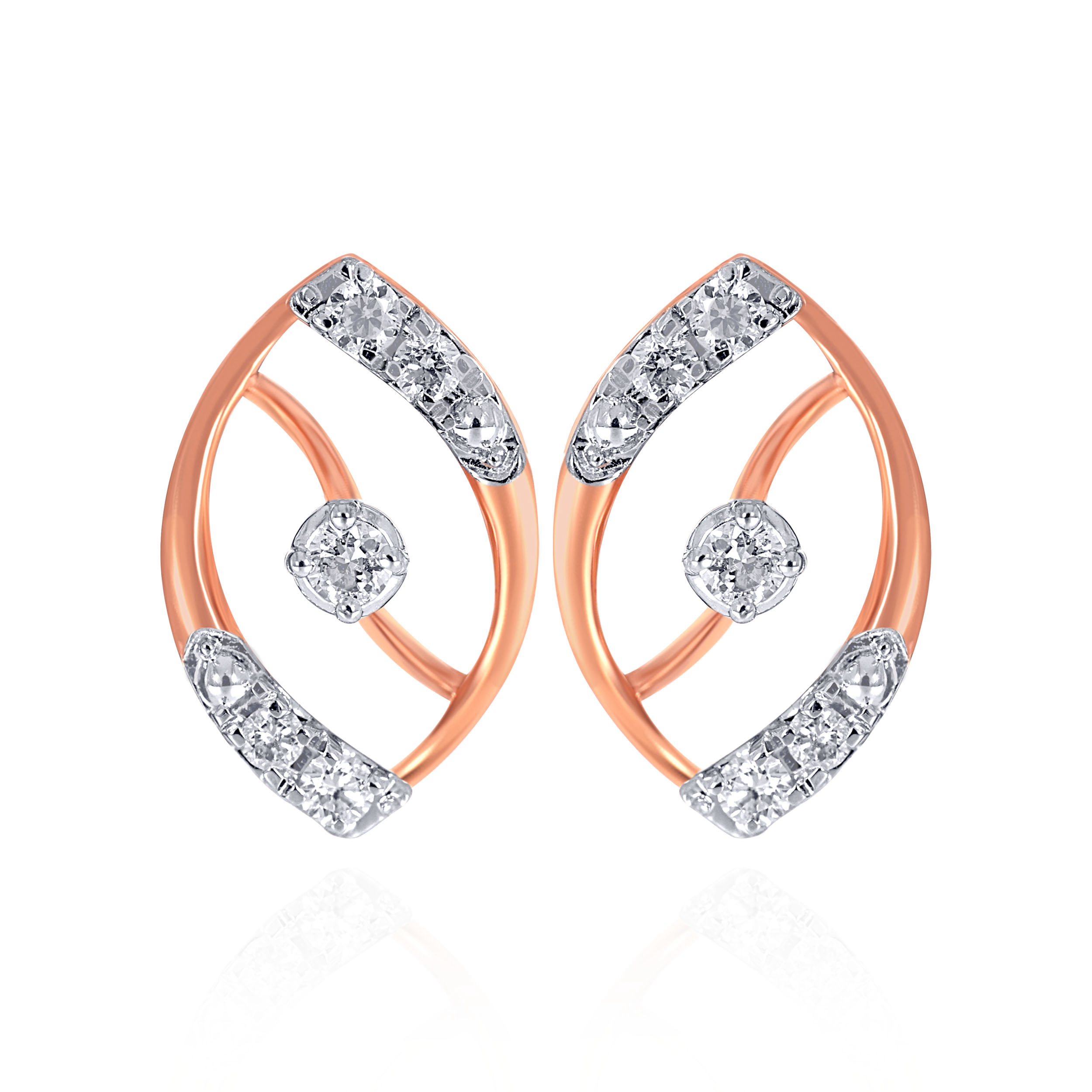 Gleaming Orbit Diamond Earrings - Senco Gold and Diamonds