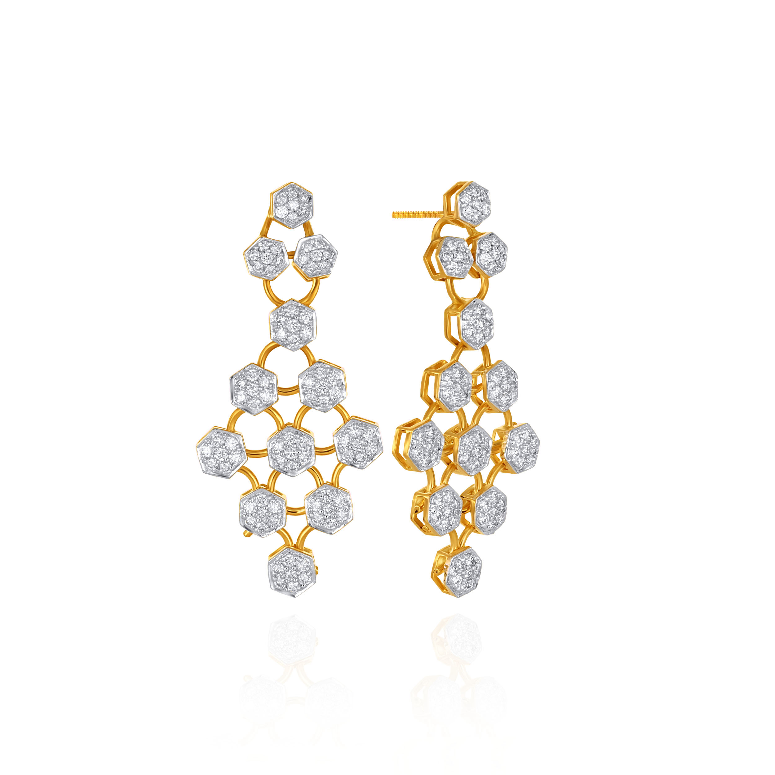 Rosetta Opulence Diamond Earrings - Senco Gold and Diamonds