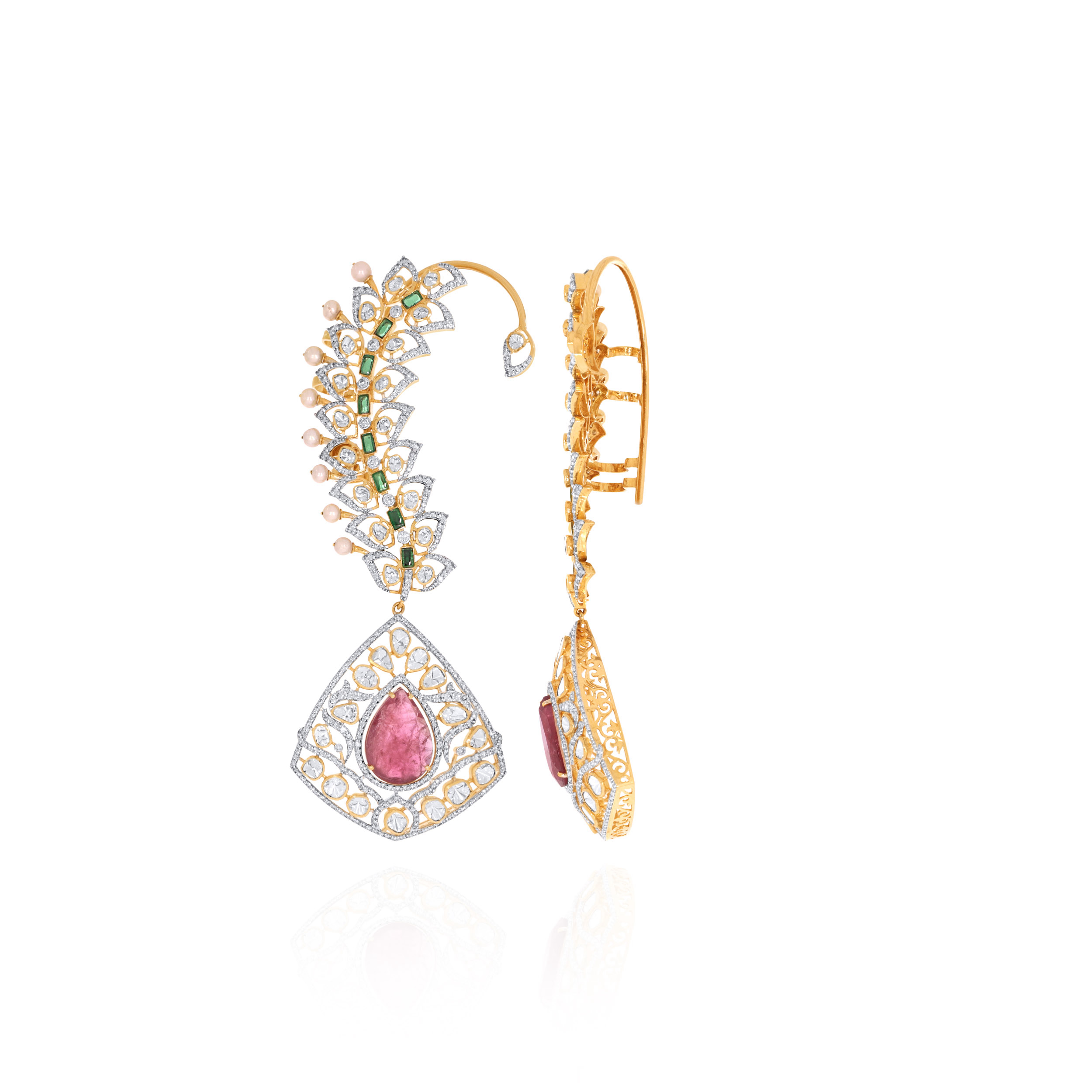 Vivid Spark Chandelier Diamond Earrings - Senco Gold and Diamonds
