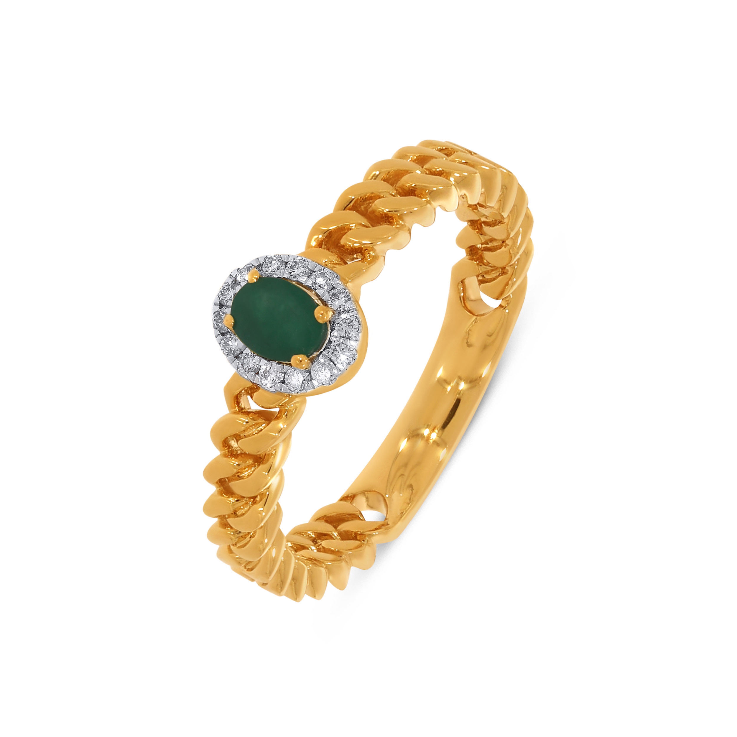 18K Yellow Gold Diamond Ring-DLR-D000772733 - Senco Gold and Diamonds
