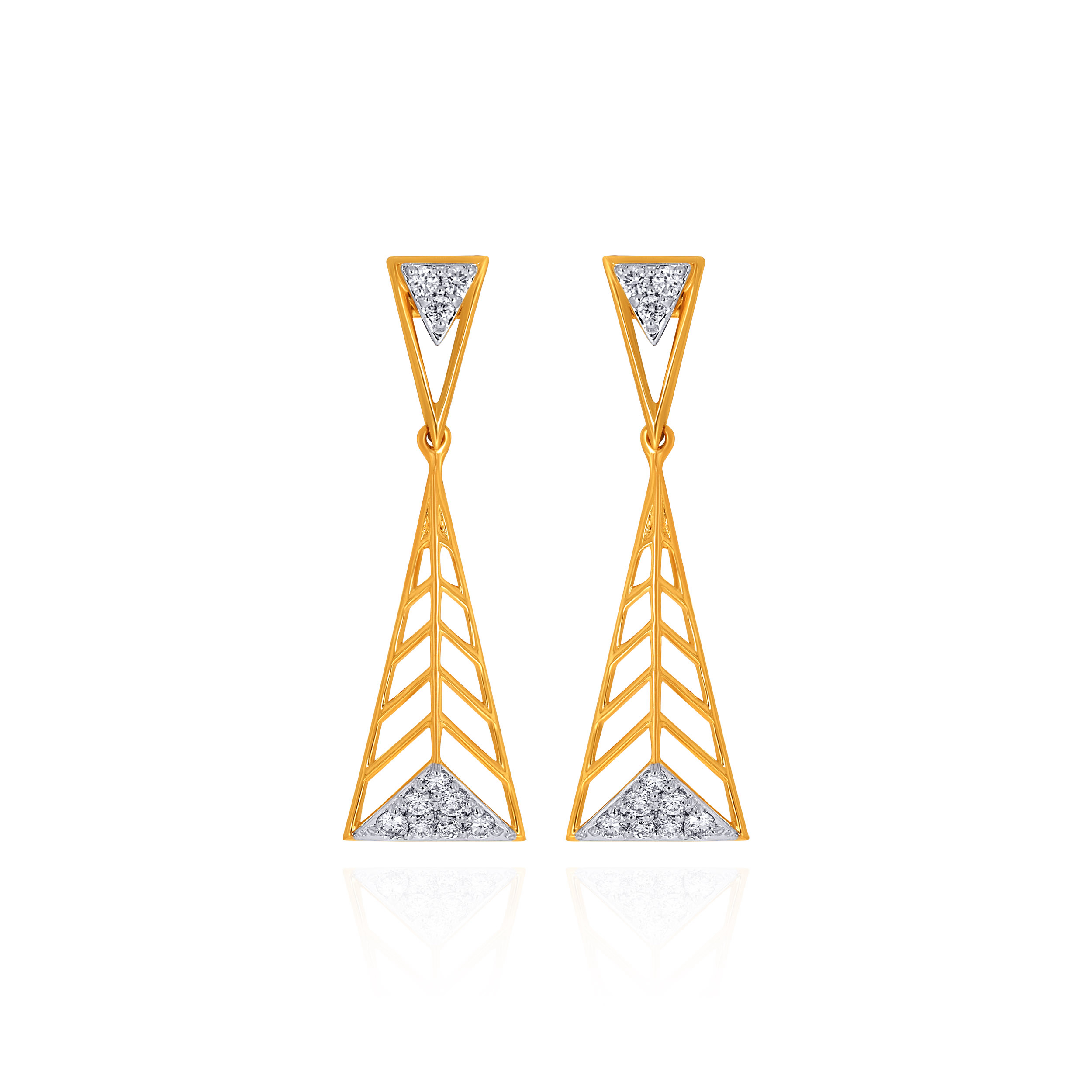 Prism Trail Diamond Drop Earrings - Senco Gold and Diamonds