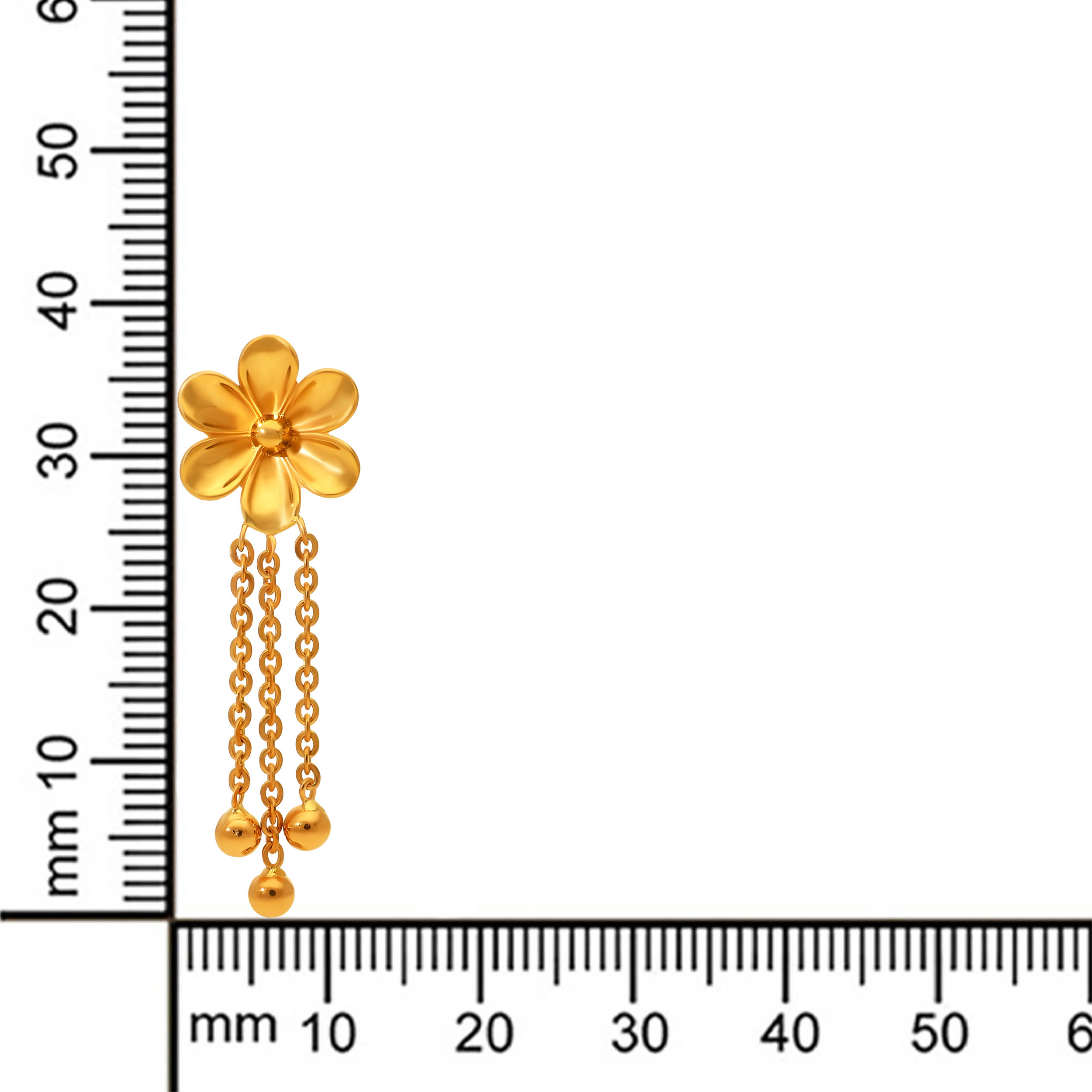 Delicate Floral Drop Earrings - Senco Gold and Diamonds