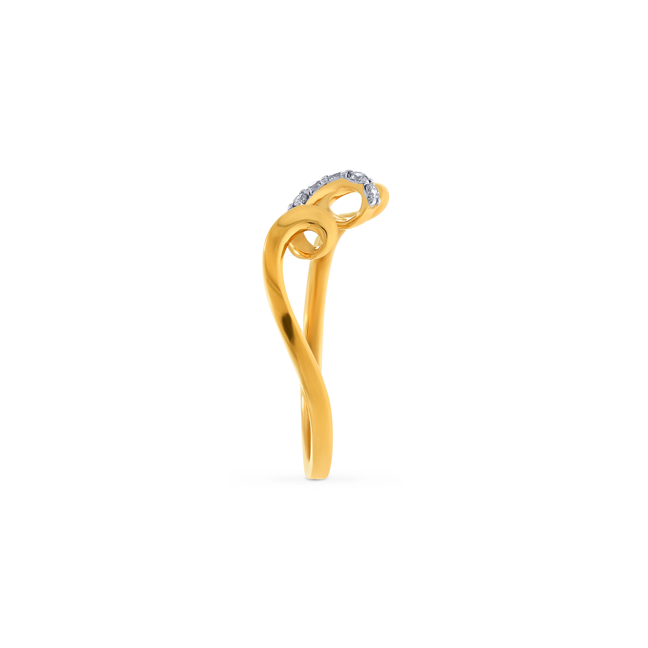 Graceful Wave Diamond Ring - Senco Gold and Diamonds