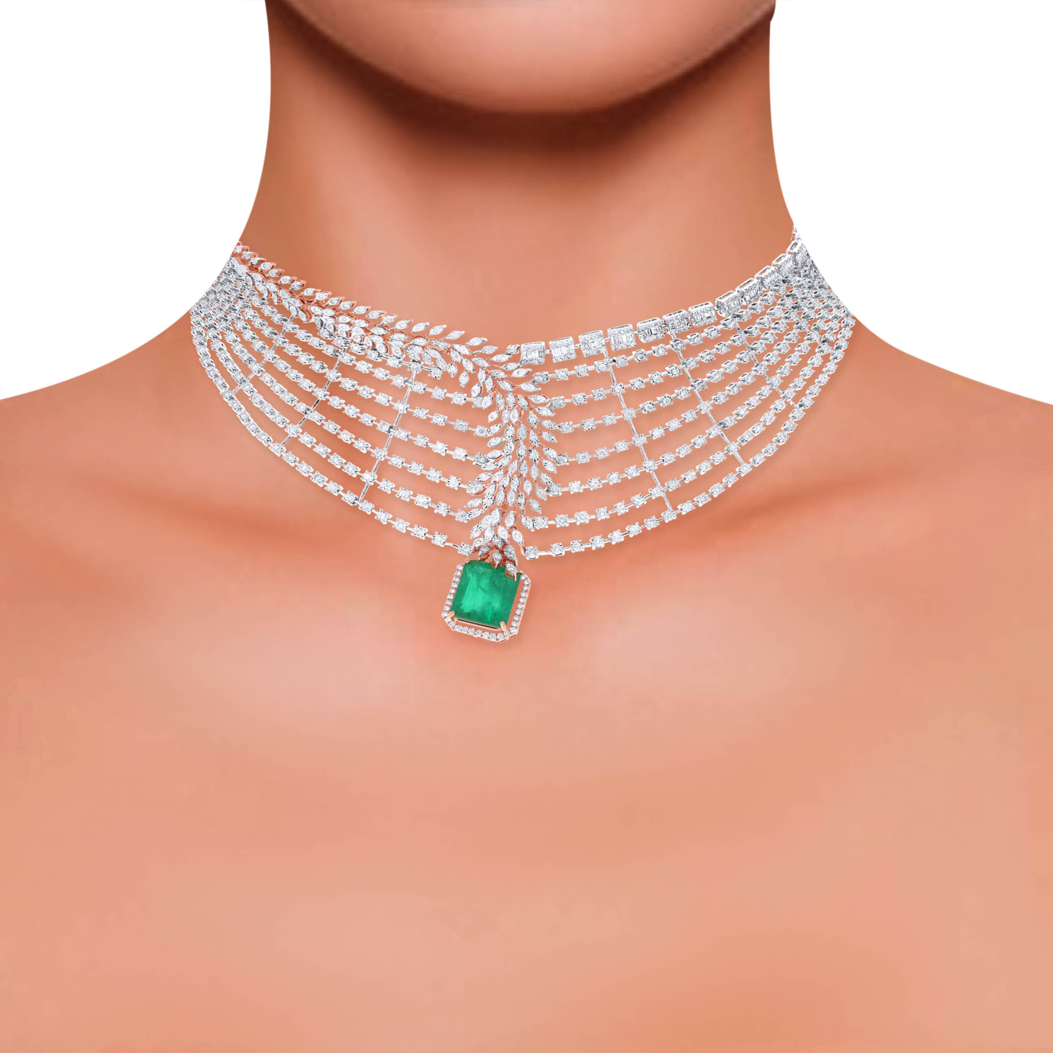 Eternal Treasure Diamond Choker Necklace - Senco Gold and Diamonds