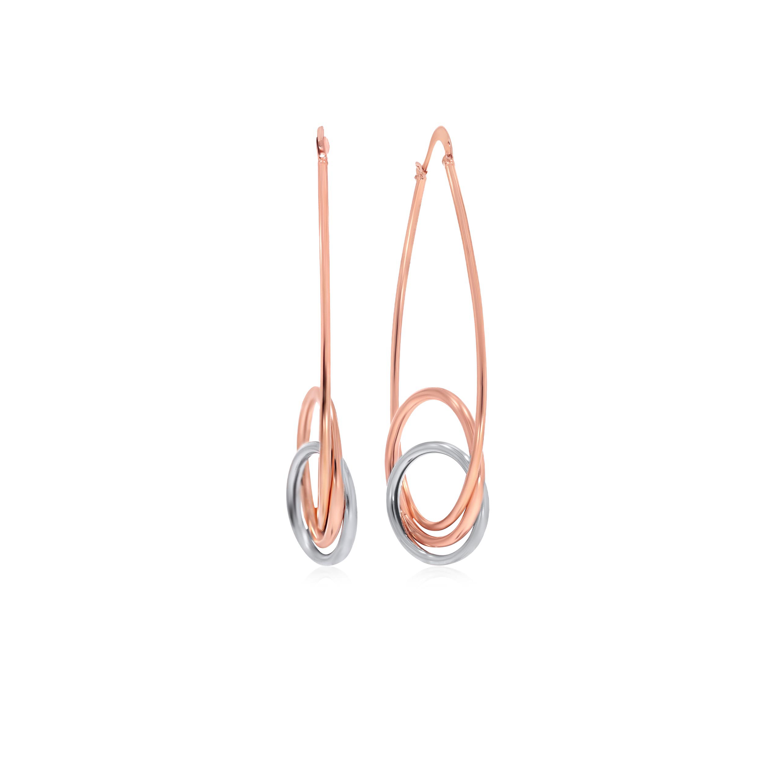 Groovy Vibes Gold Hoop Earrings - Senco Gold and Diamonds