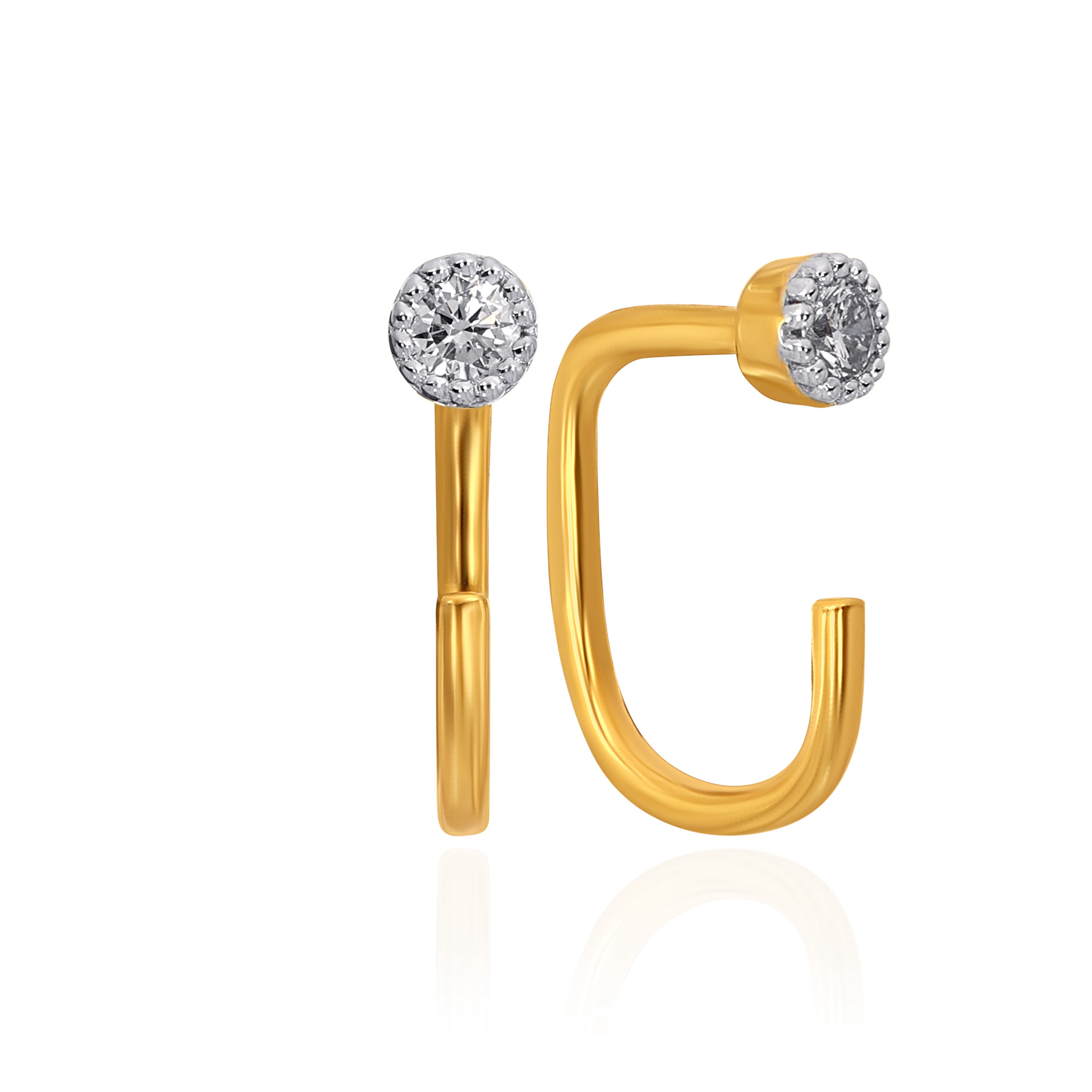 Minimal Luxe Diamond Ear Cuffs - Senco Gold and Diamonds