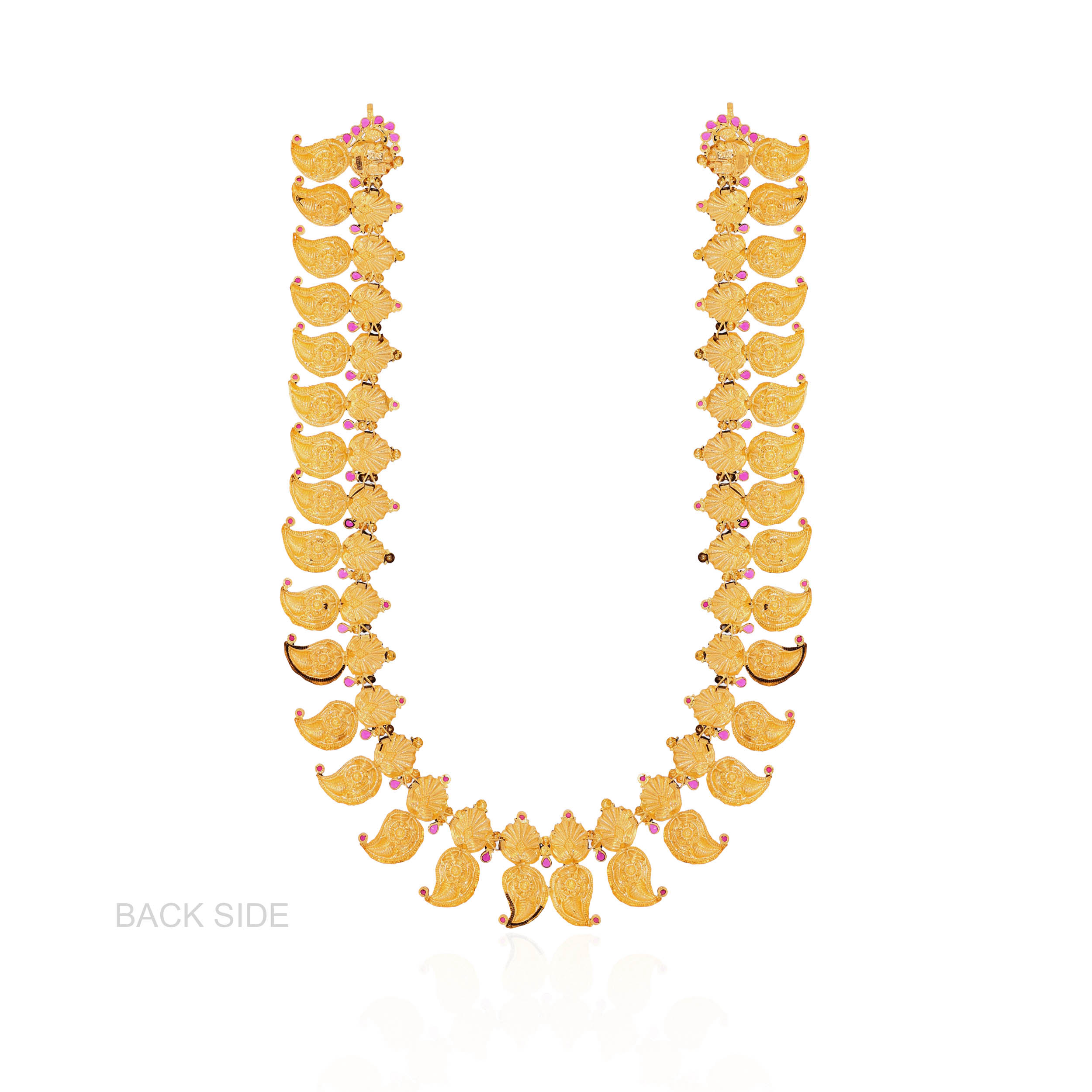 Paisley Whisper Antique Gold Long Necklace - Senco Gold and Diamonds