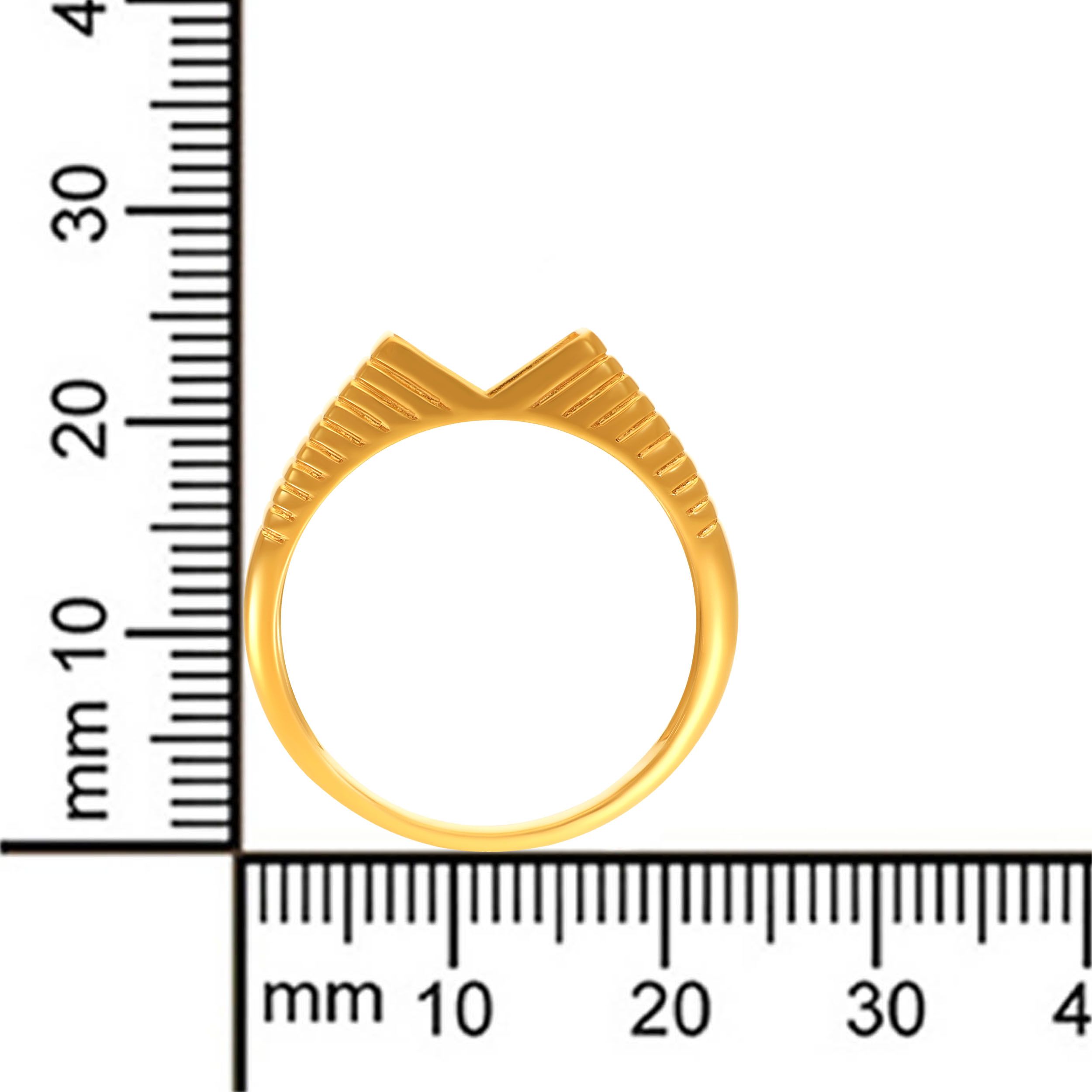 Sand & Stone Geometric Men's Gold Ring image