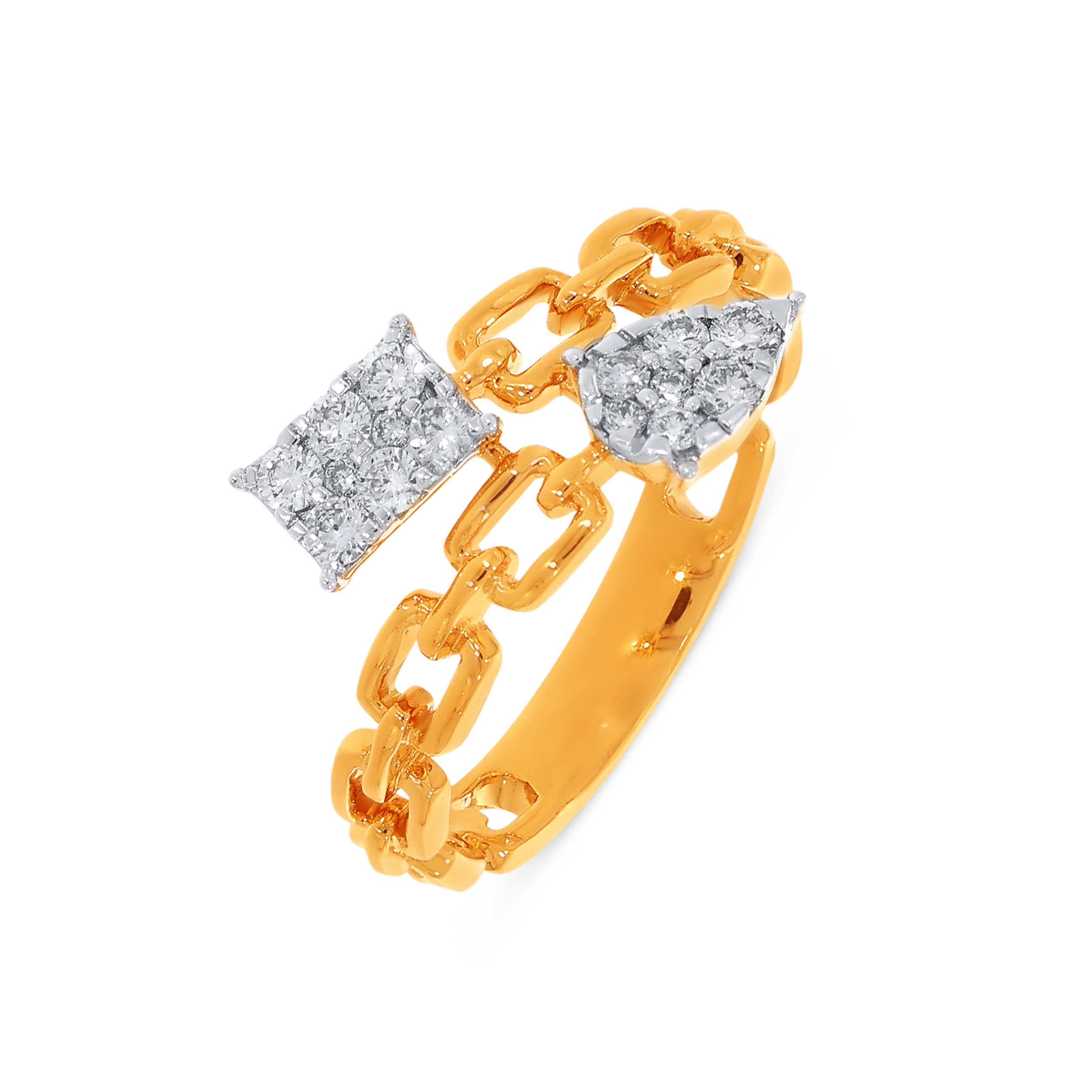 18K Yellow Gold Diamond Ring-DLR-D000772730 - Senco Gold and Diamonds